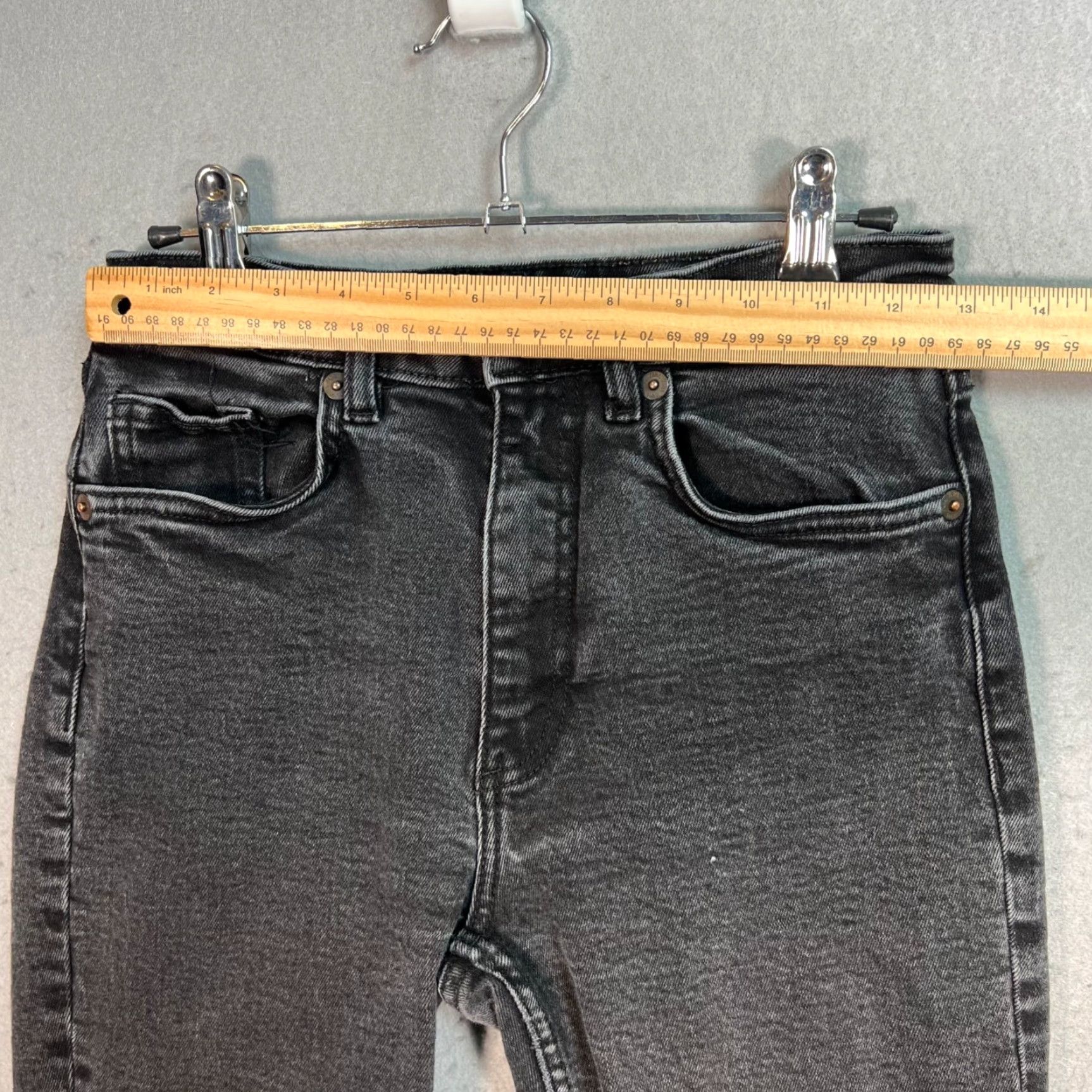 Zara Zara Jeans Womens Cropped 5-Pocket Denim Gray Size 4 Size 27" / US 4 / IT 40 - 5 Thumbnail