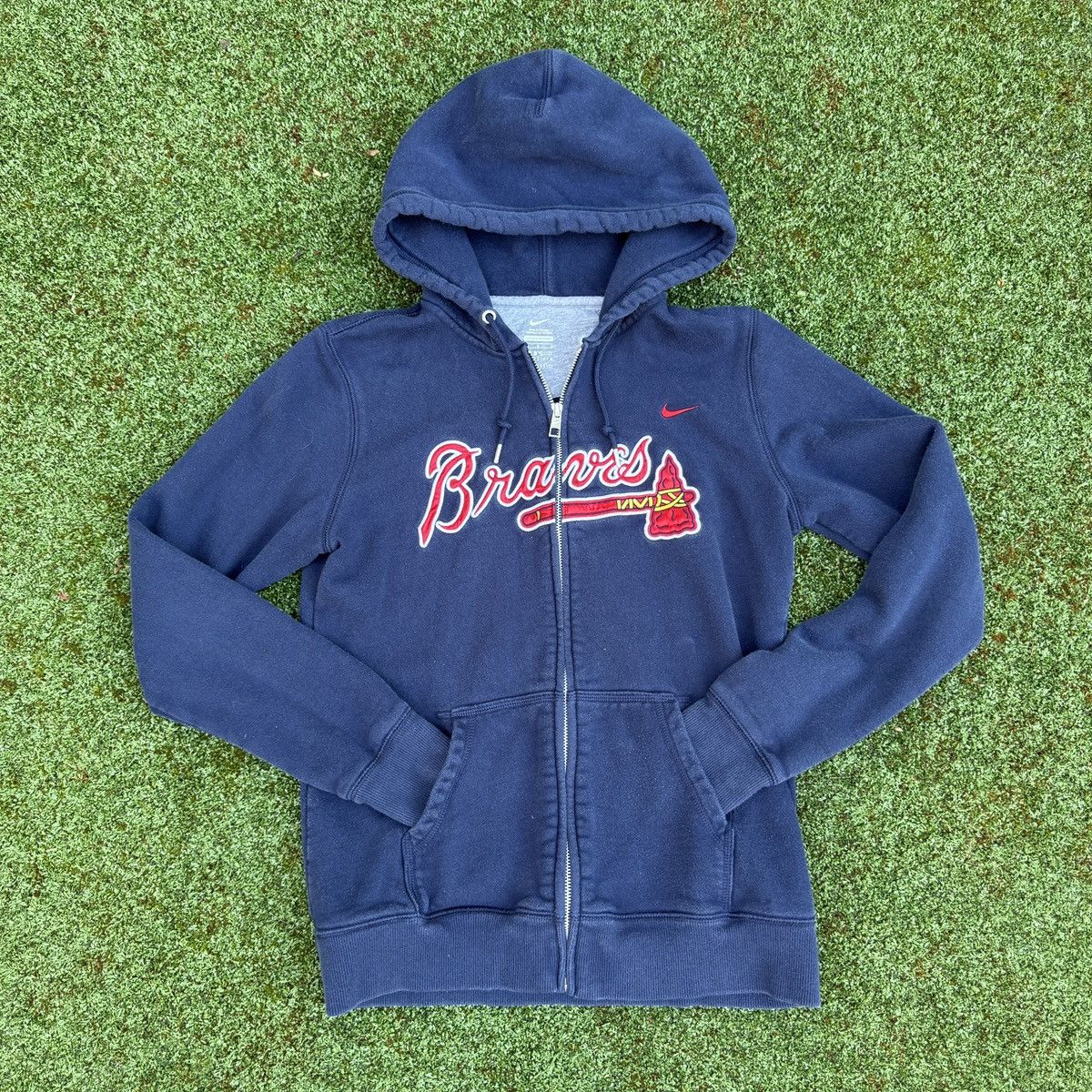 Nike Nike Atlanta Braves zip-up Jacket Size S / US 4 / IT 40 - 1 Thumbnail