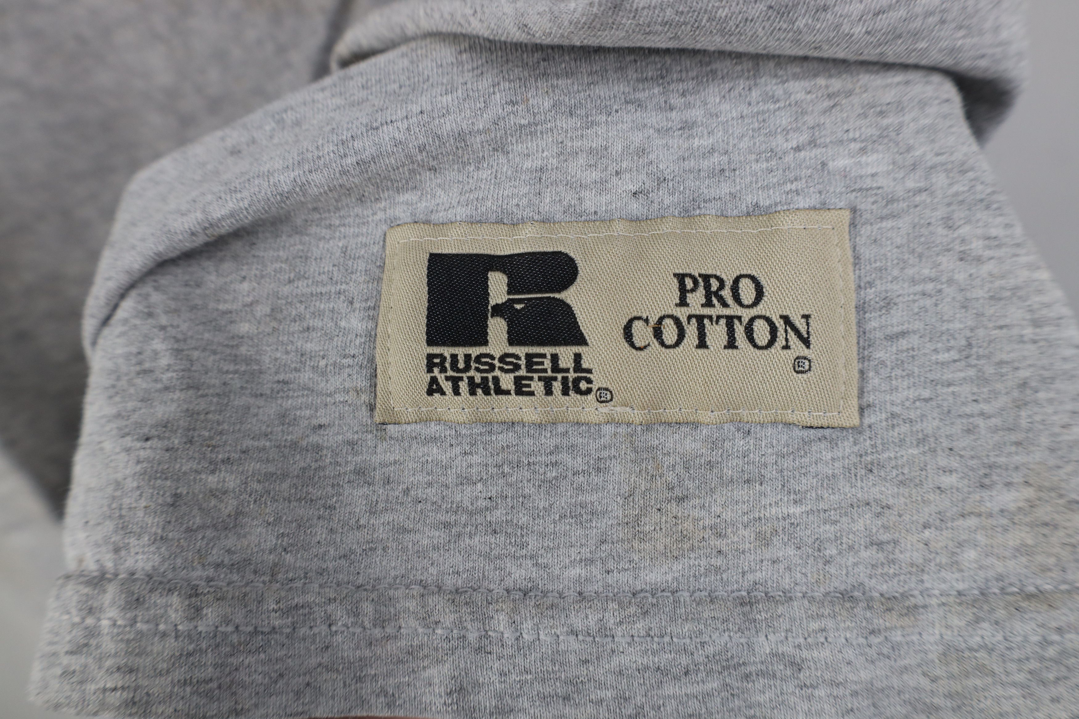 Russell Athletic Vintage 90s Y2K Russell Athletic Muscle T-Shirt Gray USA Size US L / EU 52-54 / 3 - 4 Thumbnail