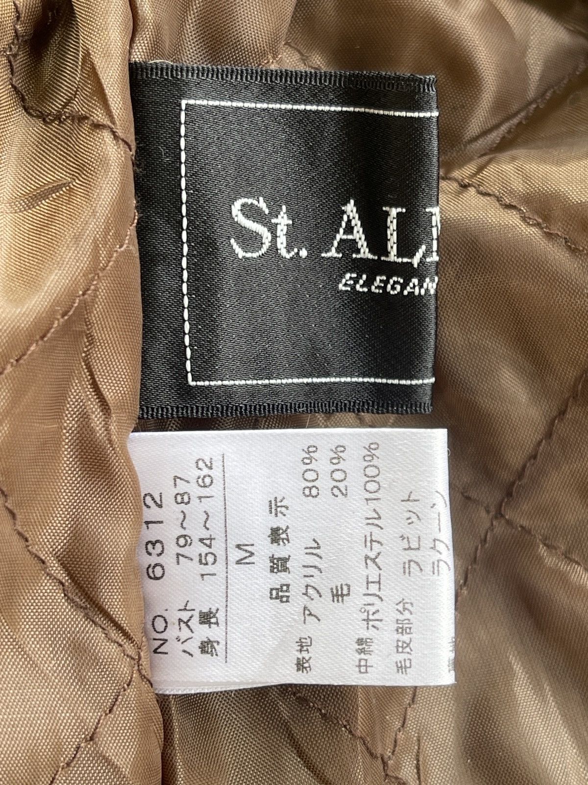 Japanese Brand Vintage St.Almeida Real Rabbit Fur Raccoon Luxury Coat Size M / US 6-8 / IT 42-44 - 18 Thumbnail