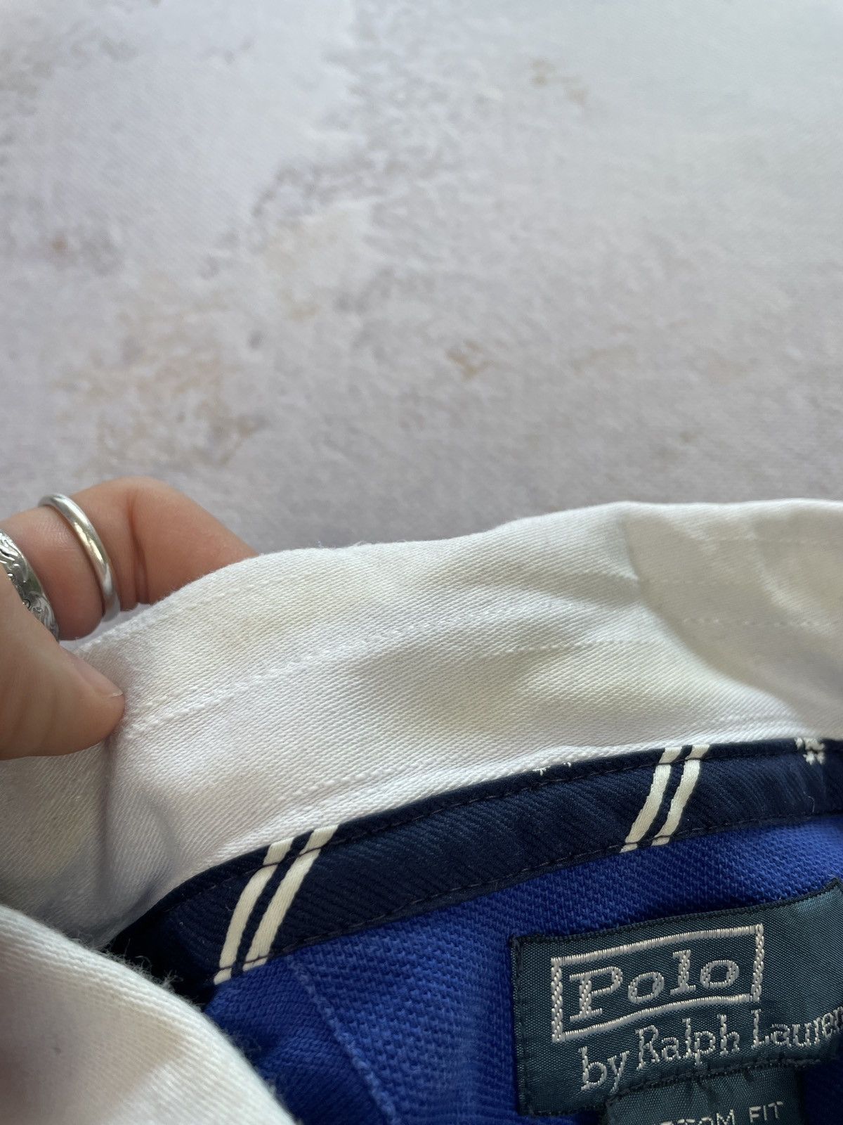 Polo Ralph Lauren × Vintage Chief Keef Polo Ralph Lauren Italia Vintage Shirt Drill Size US XXL / EU 58 / 5 - 6 Thumbnail