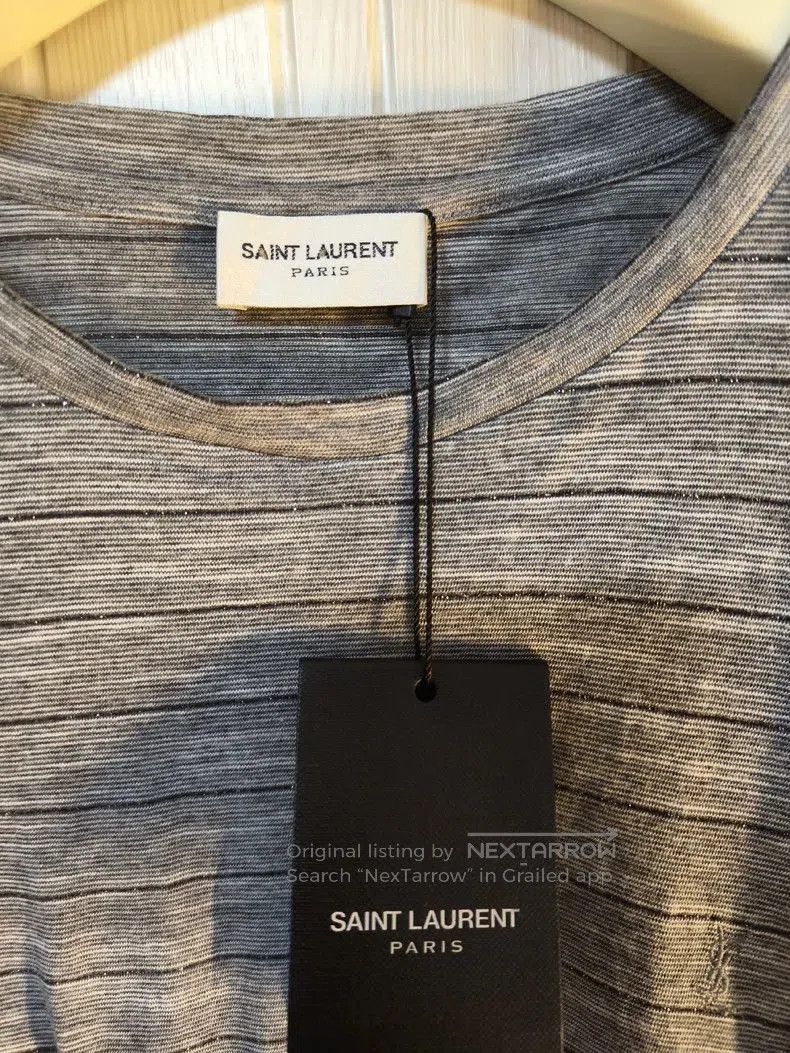 Saint Laurent Paris YSL Men's Cotton Short Sleeve T. Size US XS / EU 42 / 0 - 3 Thumbnail