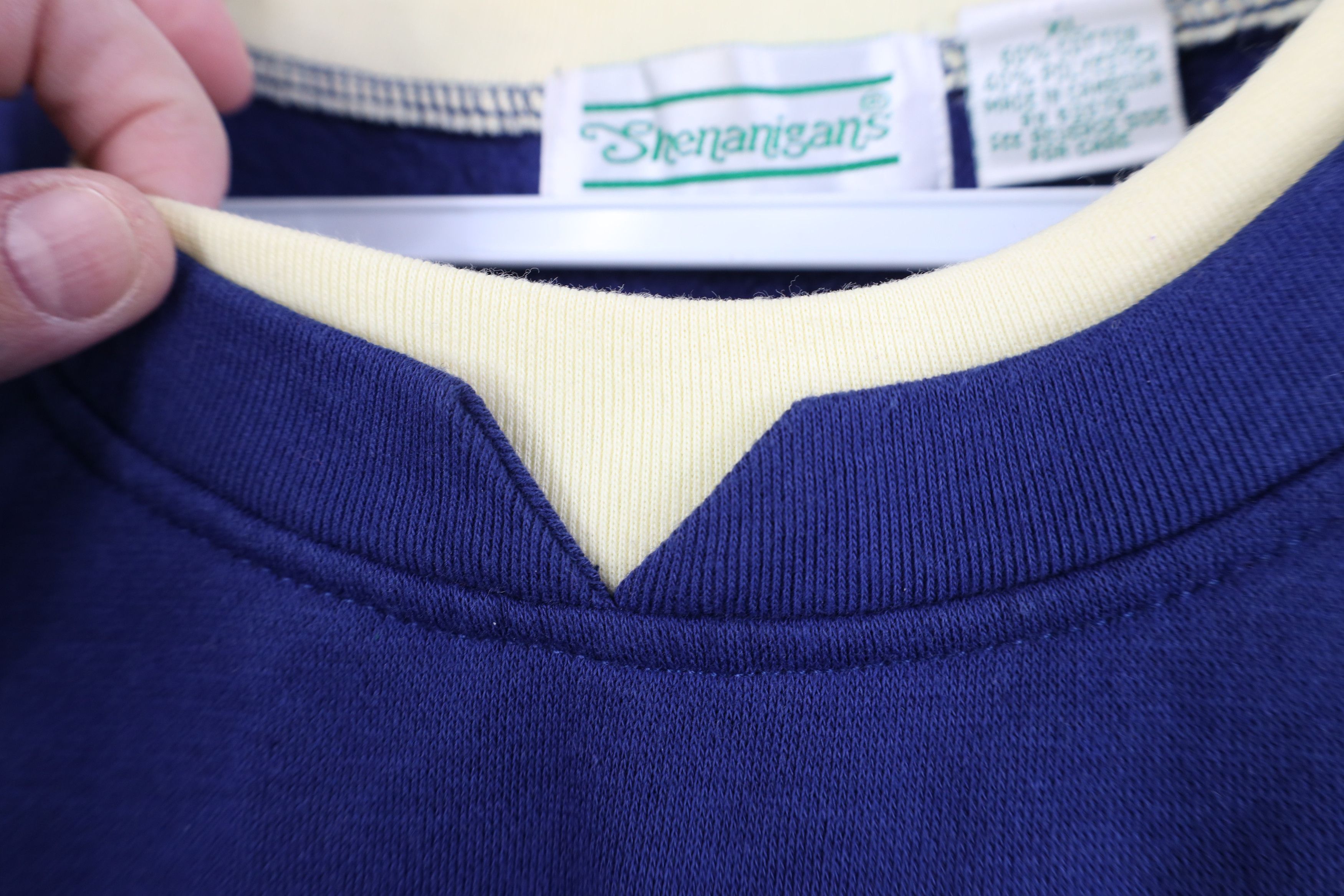 Vintage Vintage 90s Streetwear Flower Floral Layered Sweatshirt Blue Size XL / US 12-14 / IT 48-50 - 12 Thumbnail