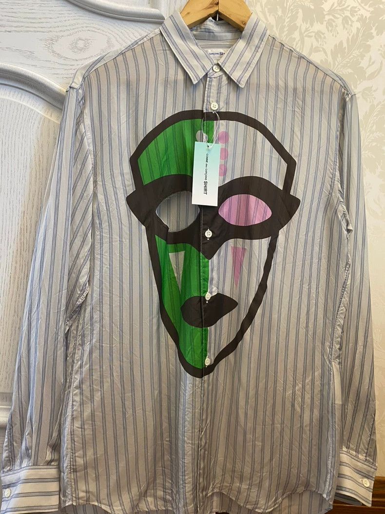 Comme des Garcons Comme des Garcons Striped Face Shirt Size US S / EU 44-46 / 1 - 1 Thumbnail