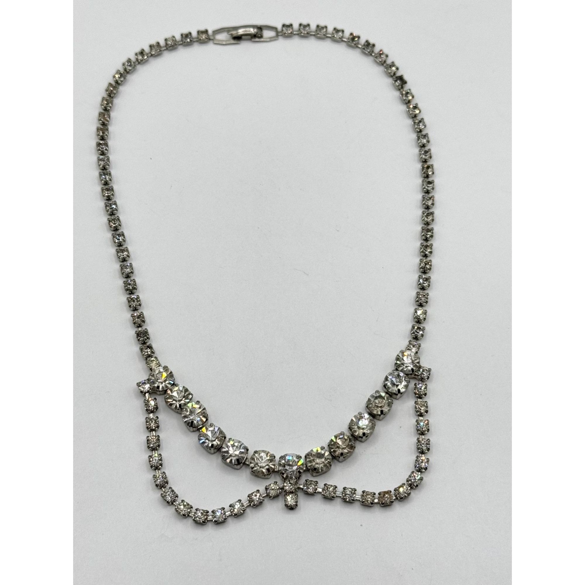 Vintage Vintage glass rhinestone collar necklace Size ONE SIZE - 3 Thumbnail
