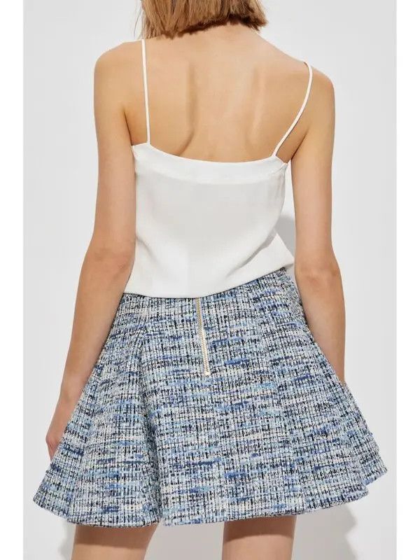 Balmain o1s1wg111225 Layered Top in White Size S / US 4 / IT 40 - 4 Thumbnail