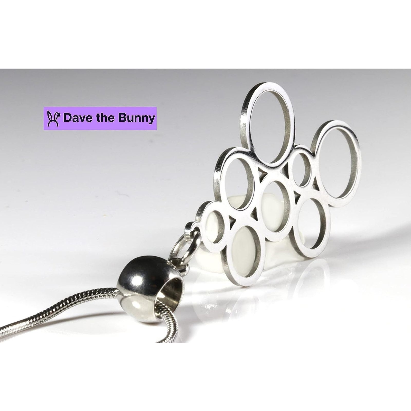 & Other Stories Circle Necklace - Trendy Silver Charm Pendant Size ONE SIZE - 5 Thumbnail