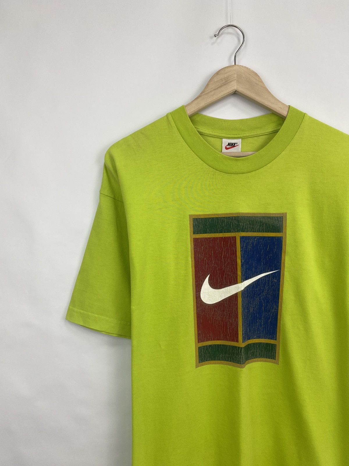 Nike 🇺🇸 Vintage 90s Nike Challenge Court Tennis T-Shirt Y2K Rare Size US L / EU 52-54 / 3 - 2 Thumbnail