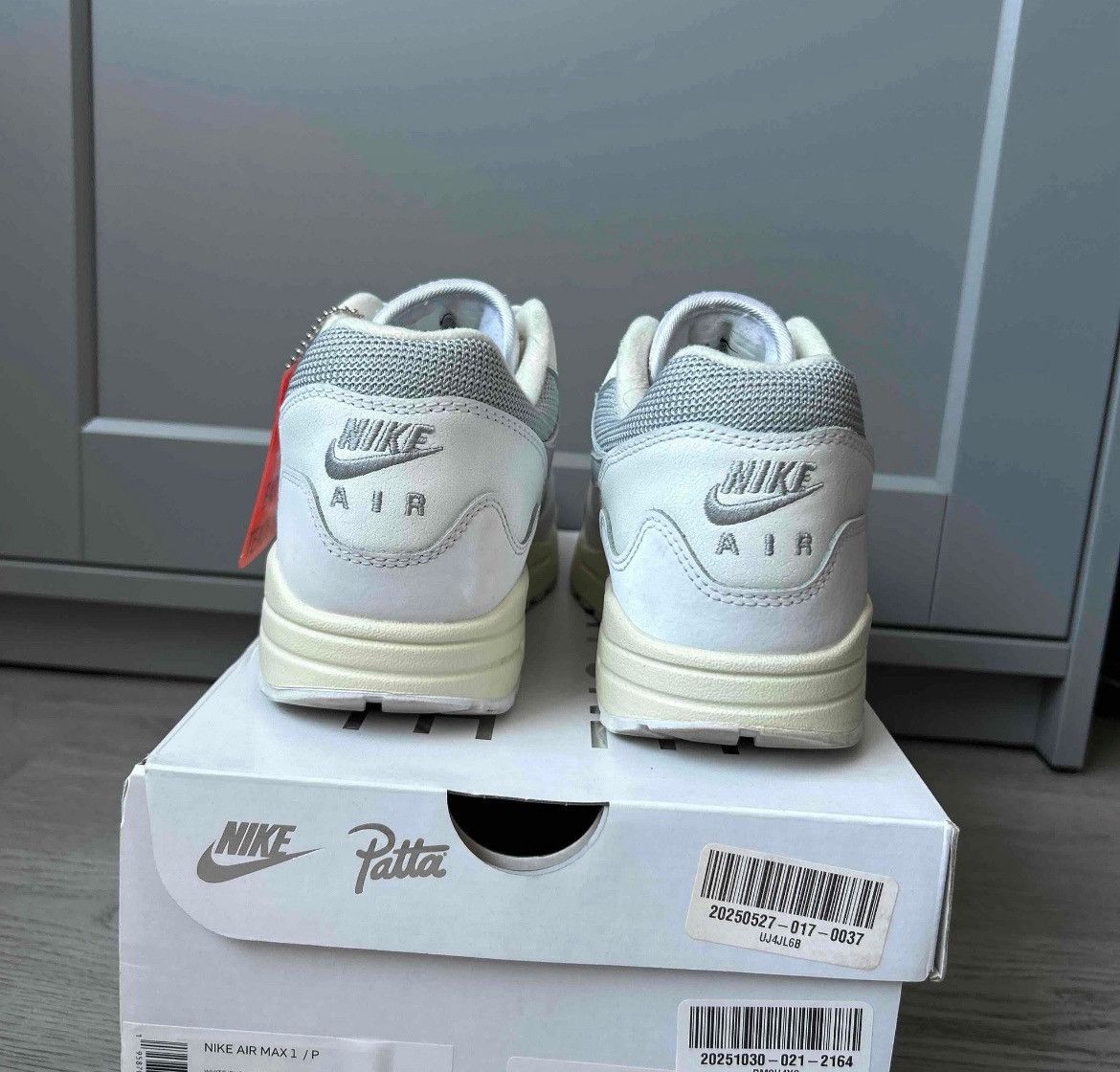 Nike × Patta Size 9 - Nike Patta Air Max 1 Waves White Pure Platinum Size US 9 / EU 42 - 4 Thumbnail