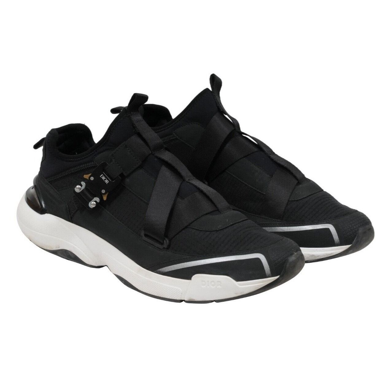 Dior Black White Nylon Alyx B24 Runtek Sneakers Size US 12 / EU 45 - 11 Thumbnail
