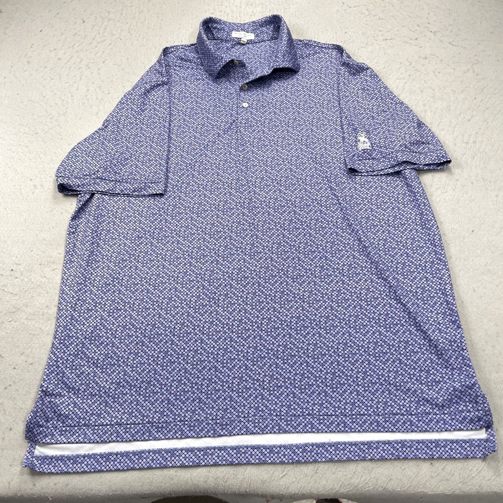 Peter Millar Peter Millar Polo Shirt Mens XL Purple Short Sleeve Collared Logo Golf Summer Comfort XS/XL? Size US XL / EU 56 / 4 - 2 Thumbnail