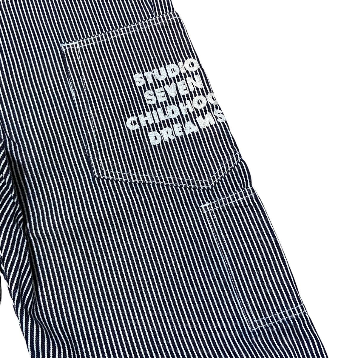 Japanese Brand GU x Studio Seven Hickory Back Buckle Workpants Size US 36 / EU 52 - 3 Thumbnail