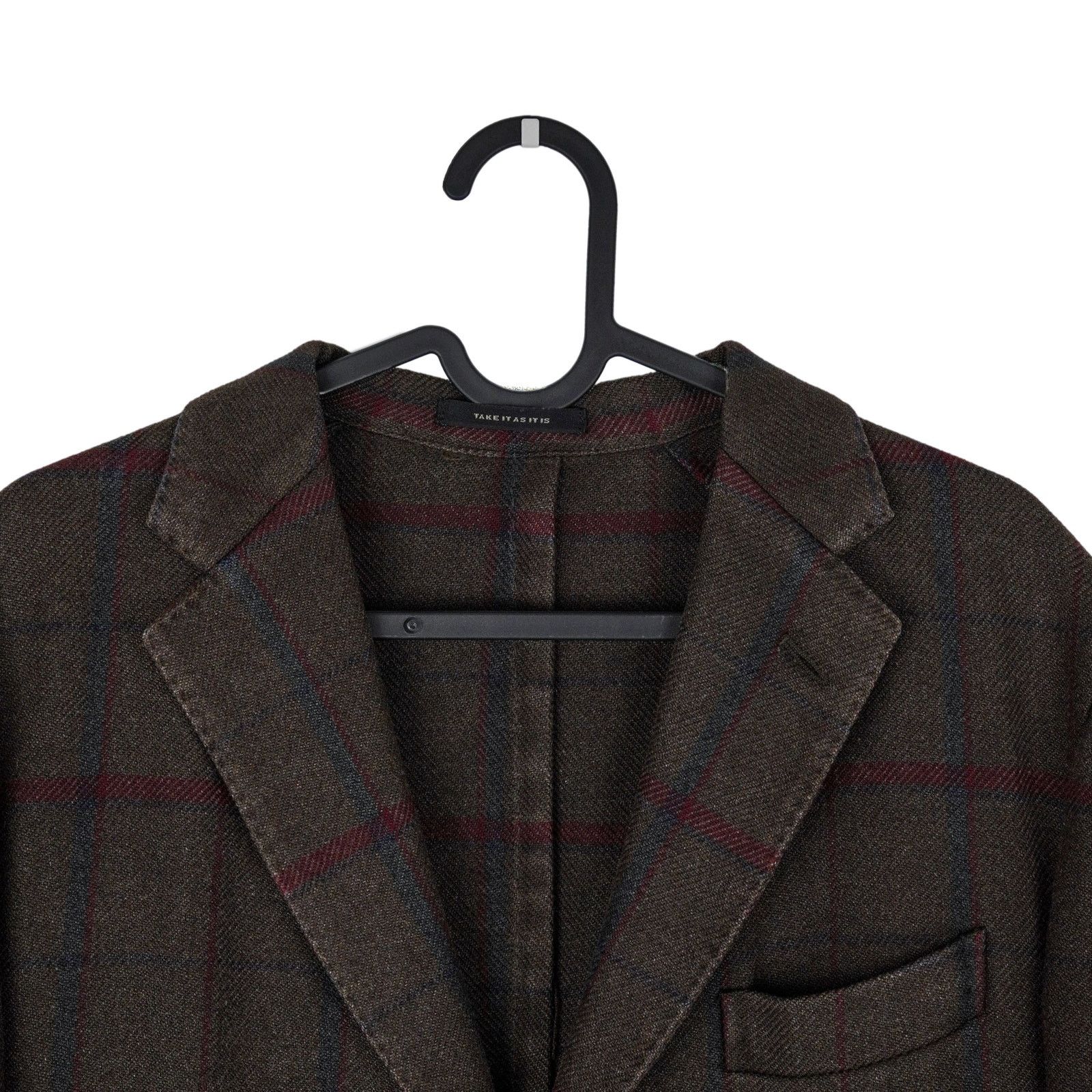 Boglioli Boglioli Brown Plaid Wool Blend Tailored Blazer K Jacket Size US L / EU 52-54 / 3 - 4 Thumbnail