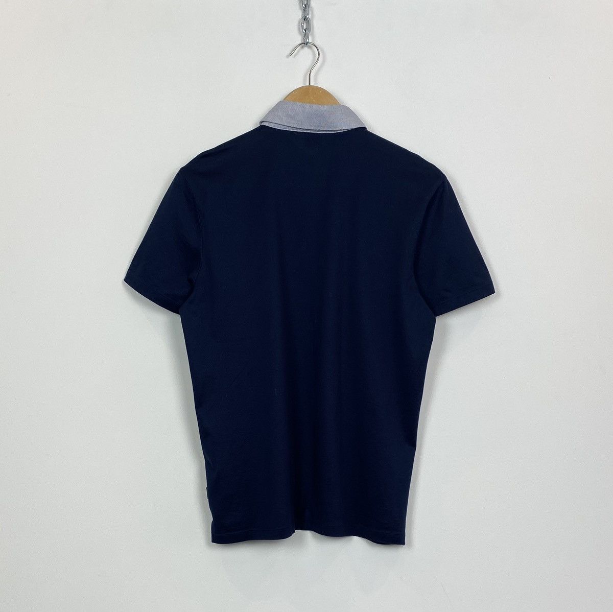 Hugo Boss Hugo Boss Slim Fit Mercerised Short Sleeve Polo Shirt Blue Size US M / EU 48-50 / 2 - 7 Thumbnail