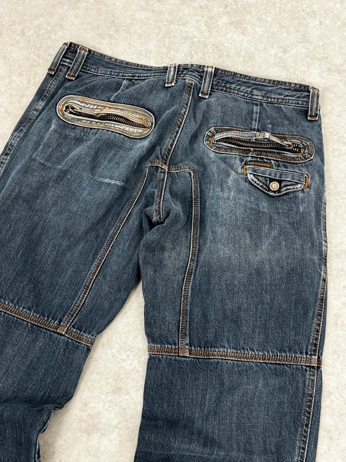 Dolce & Gabbana AW2004 Dolce & Gabbana Blue Biker Denim Jeans Size US 32 / EU 48 - 7 Thumbnail