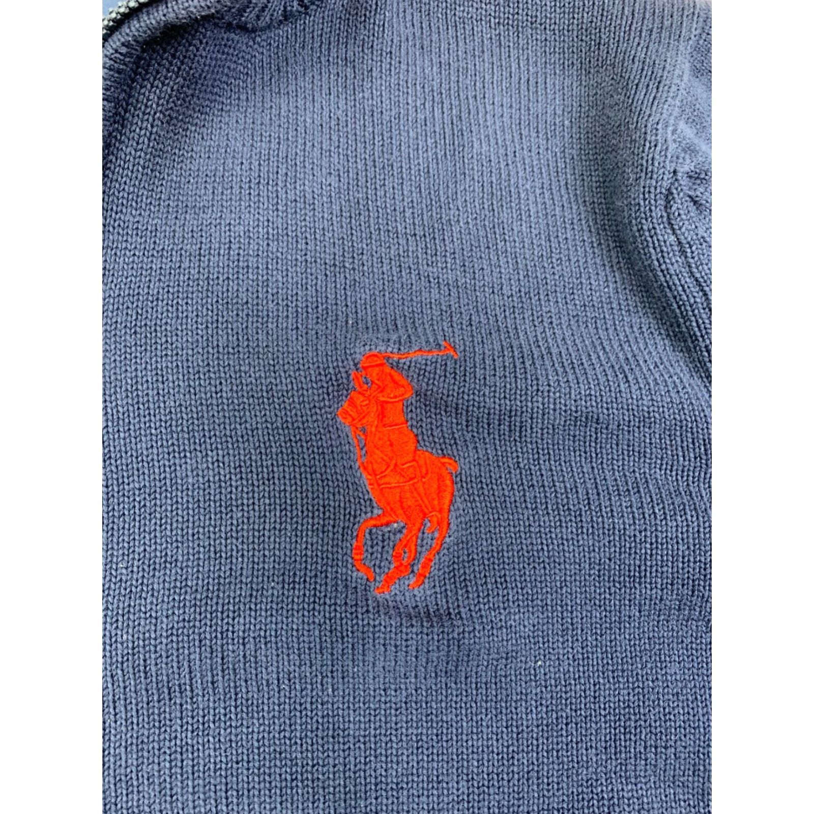 Polo Ralph Lauren VINTAGE Polo Ralph Lauren Sweater 1/4 Zip Men XL Blue Pullover Big Pony 11524 Size US XL / EU 56 / 4 - 3 Thumbnail