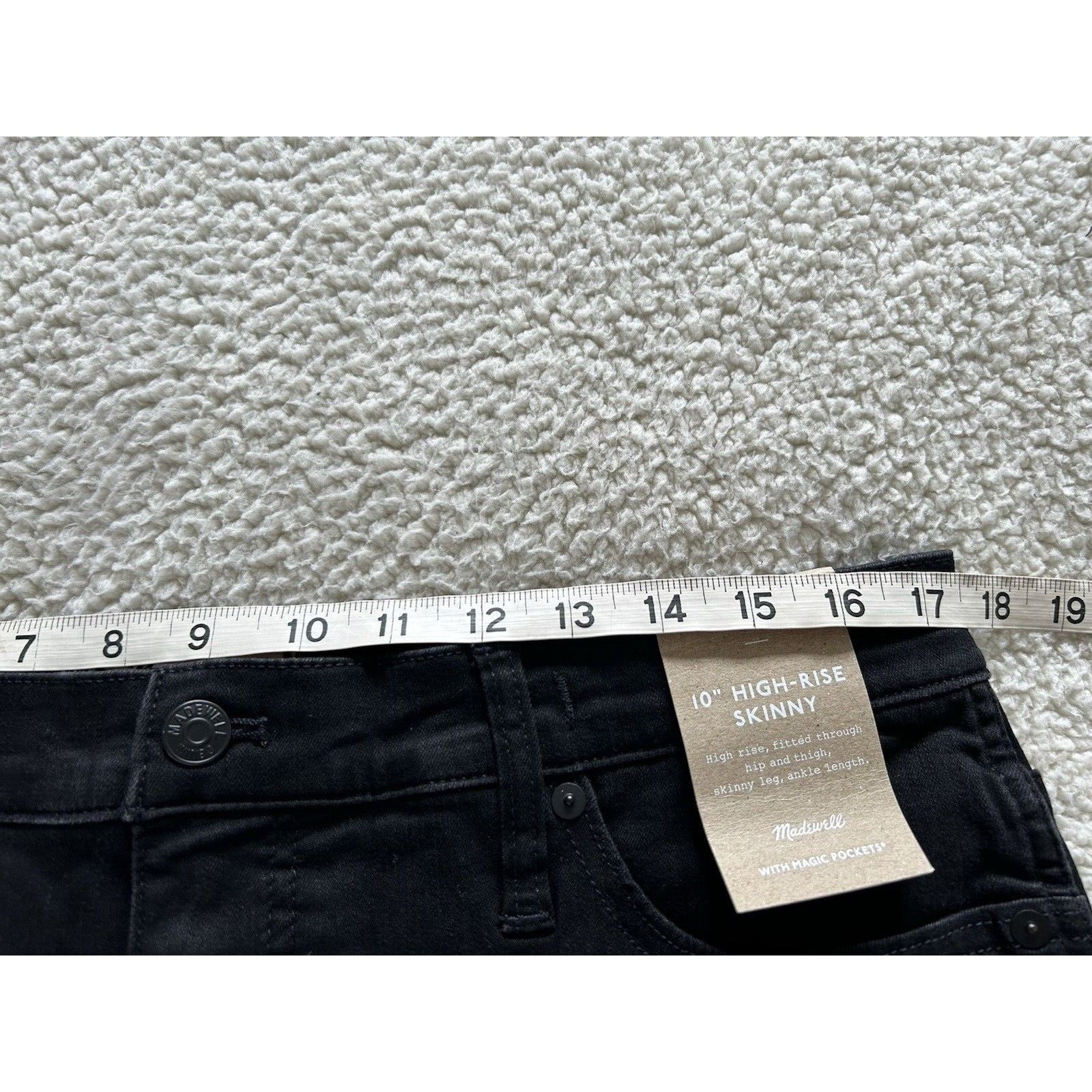 Madewell10 High-Rise Skinny Jeans in Black Frost Women Size