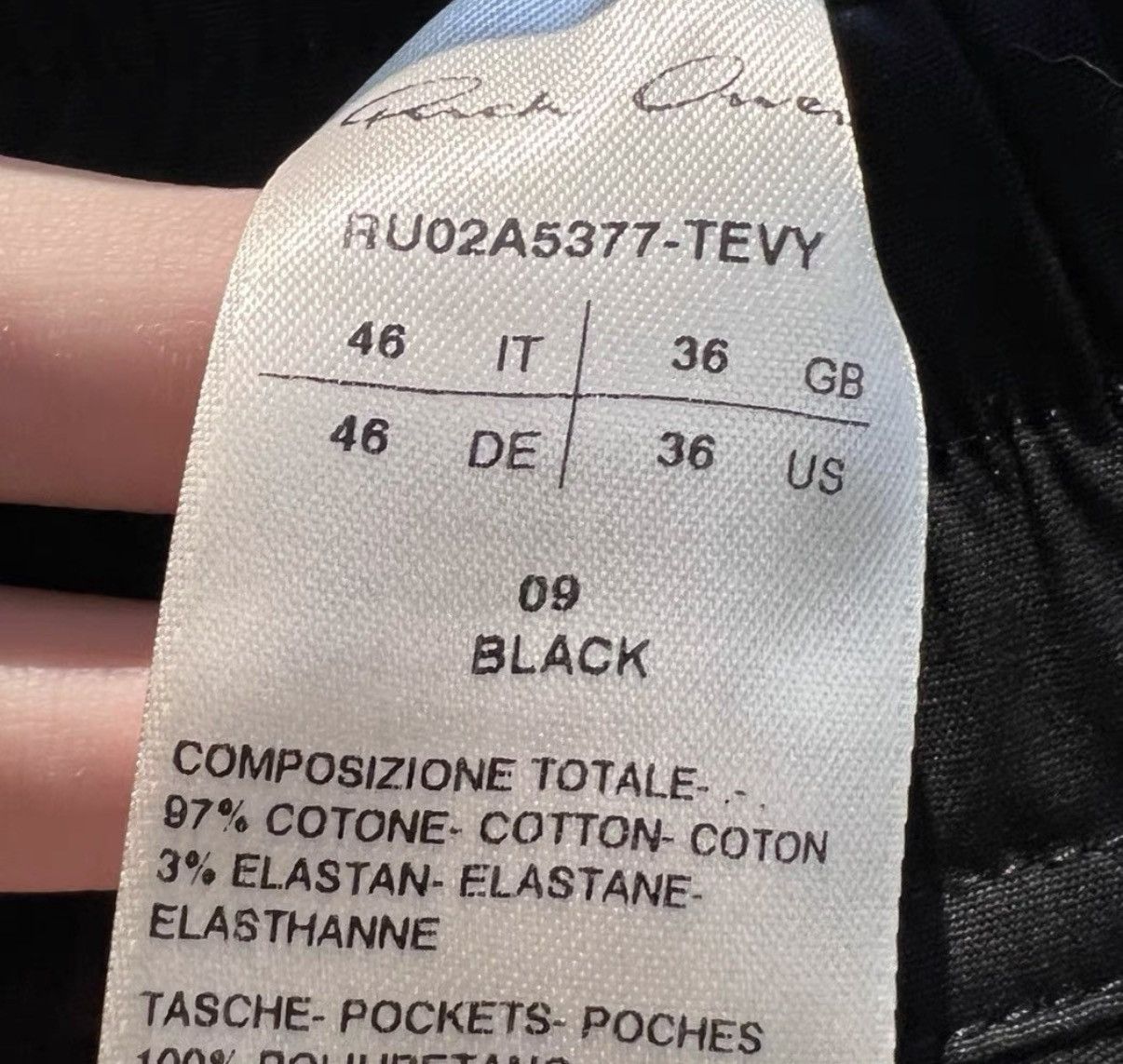 Rick Owens Rick Owens Mainline Classic PVC-Paneled Five-Zip Pants Size US 36 / EU 52 - 3 Thumbnail