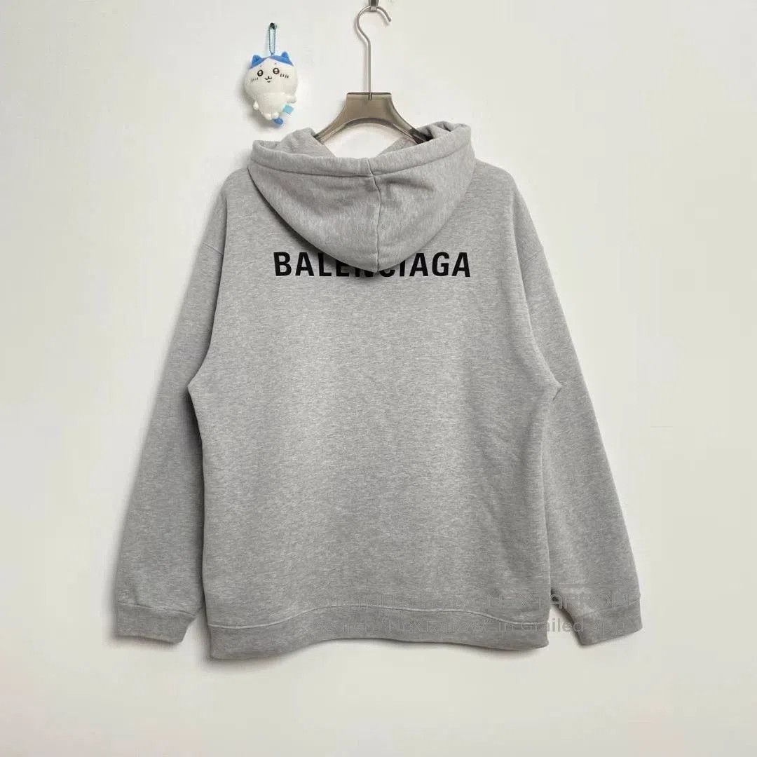 Balenciaga Balenciaga popular gray front and back letter logo hoodie. Size US M / EU 48-50 / 2 - 1 Thumbnail