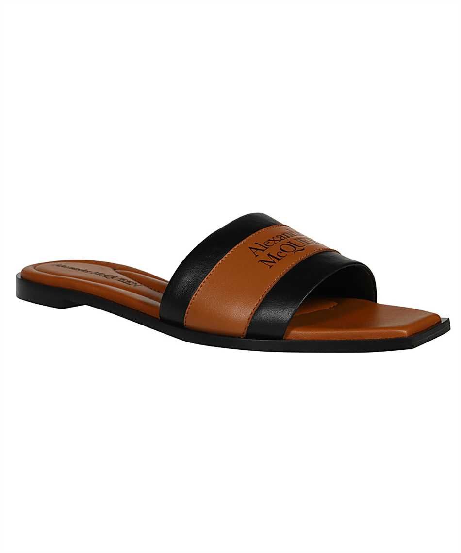 Alexander McQueen o1y0225 Slides in Brown & Black Size US 5 / IT 35 - 3 Thumbnail