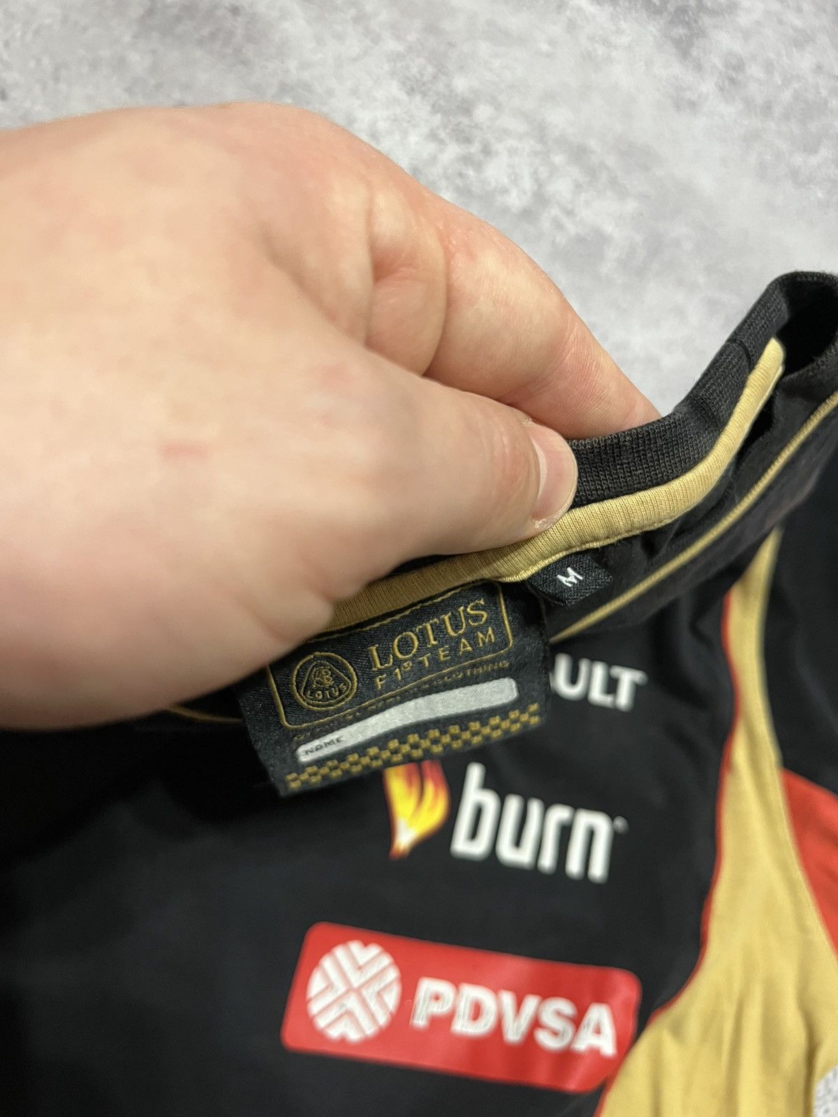 Formula 1 Lotus F1 team Romain Grosjean USED tee shirt Size US M / EU 48-50 / 2 - 9 Thumbnail