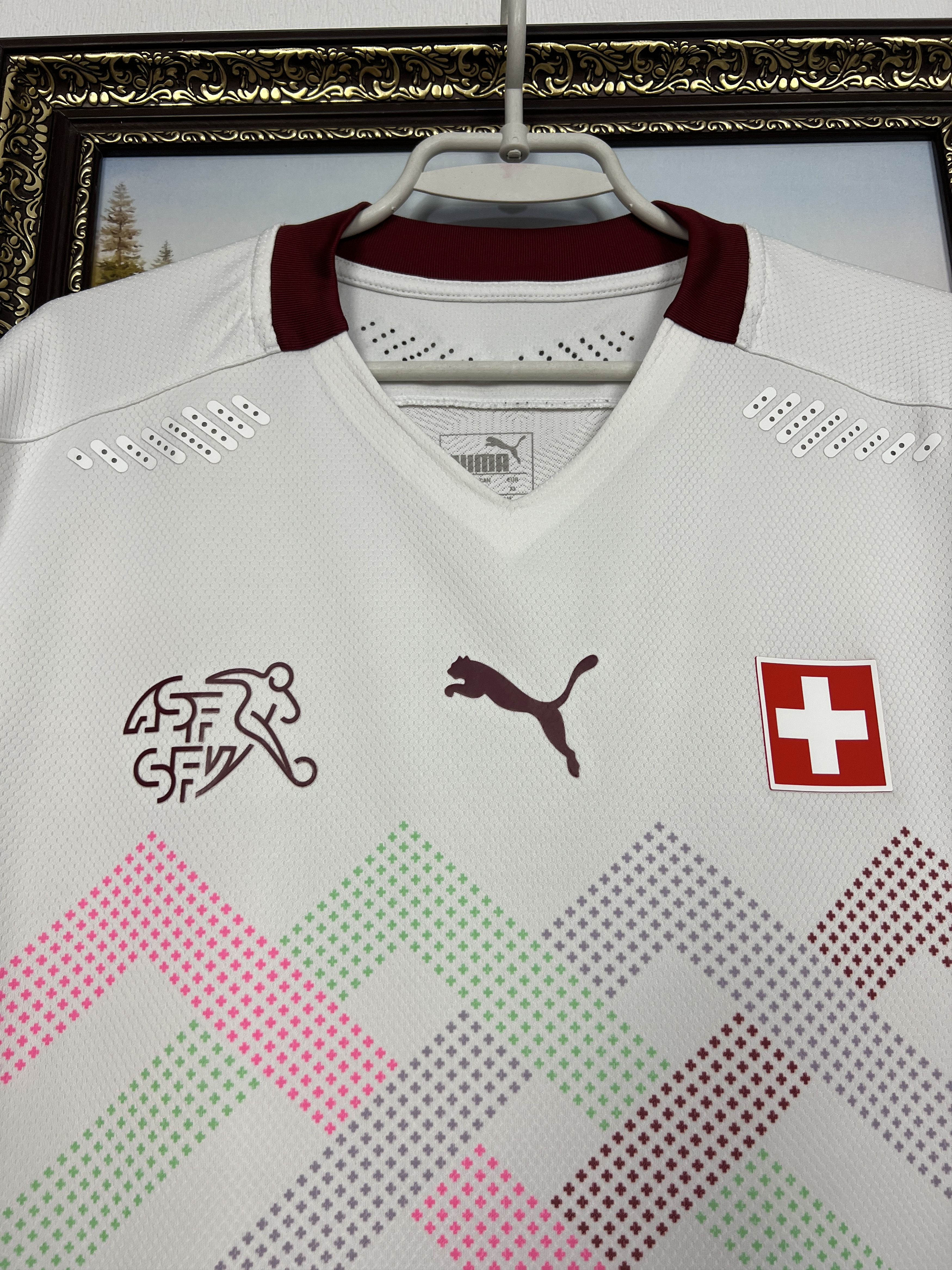 Puma Switzerland football shirt Soccer Player Issue Jersey Trikot Size US XL / EU 56 / 4 - 3 Thumbnail