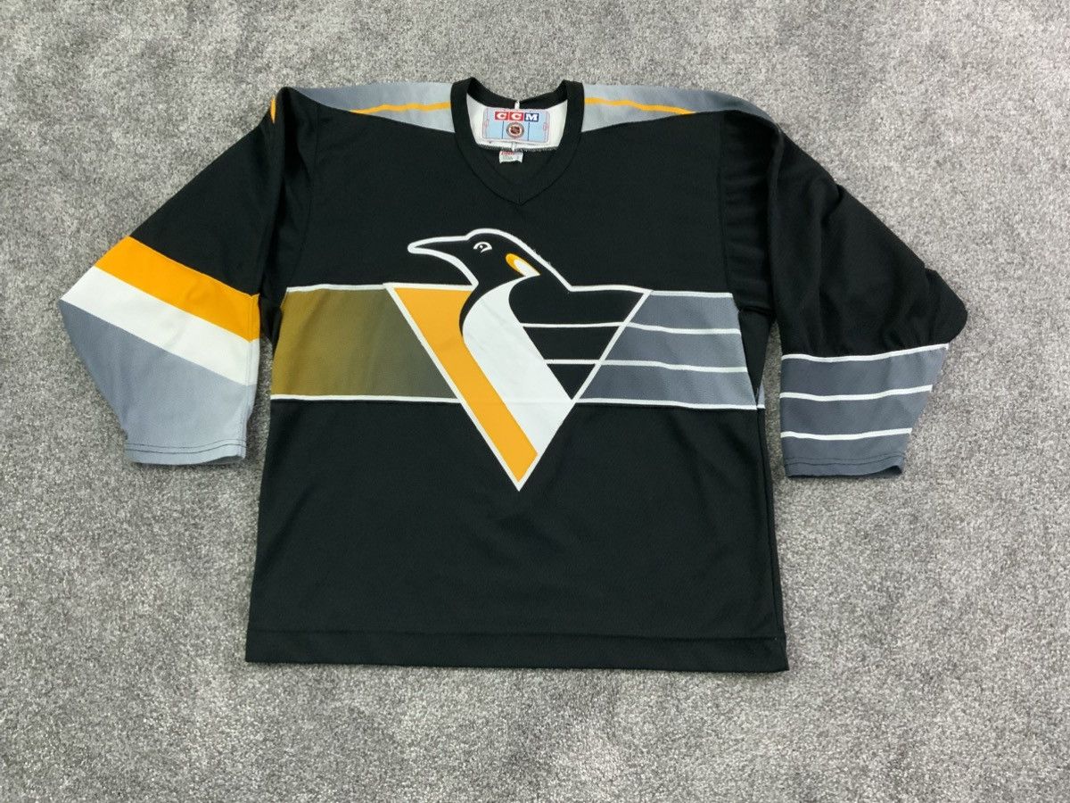 Ccm Vintage 90s Pittsburgh Penguins Robo CCM Jersey Size Large Size US L / EU 52-54 / 3 - 1 Thumbnail