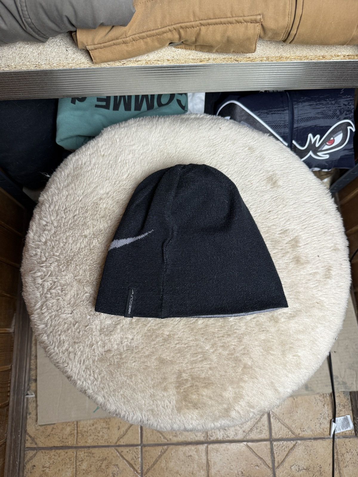 Nike Vintage Nike Reversible Beanie Big Logo Size ONE SIZE - 4 Thumbnail