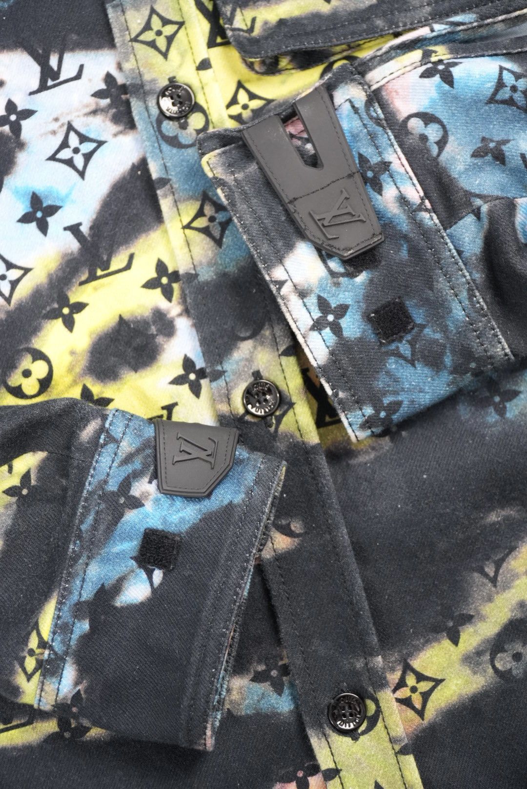 Louis Vuitton Louis Vuitton Black Tie Dye Denim Jacket Size US L / EU 52-54 / 3 - 5 Thumbnail