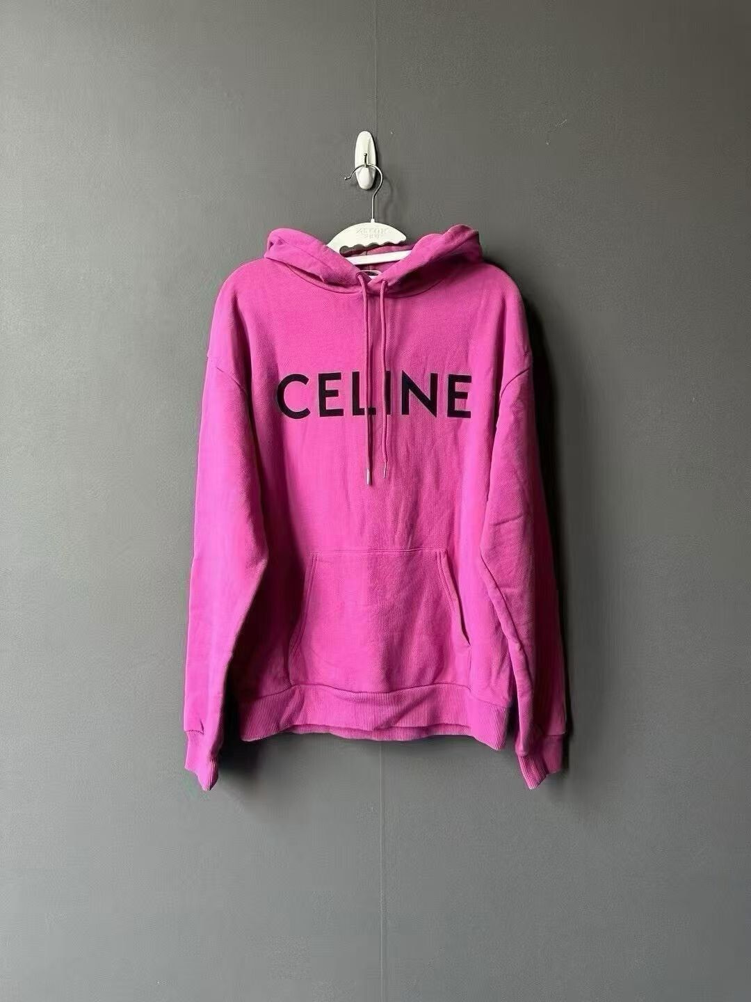 Celine Celine Pink Logo Hoodie Size S / US 4 / IT 40 - 1 Thumbnail