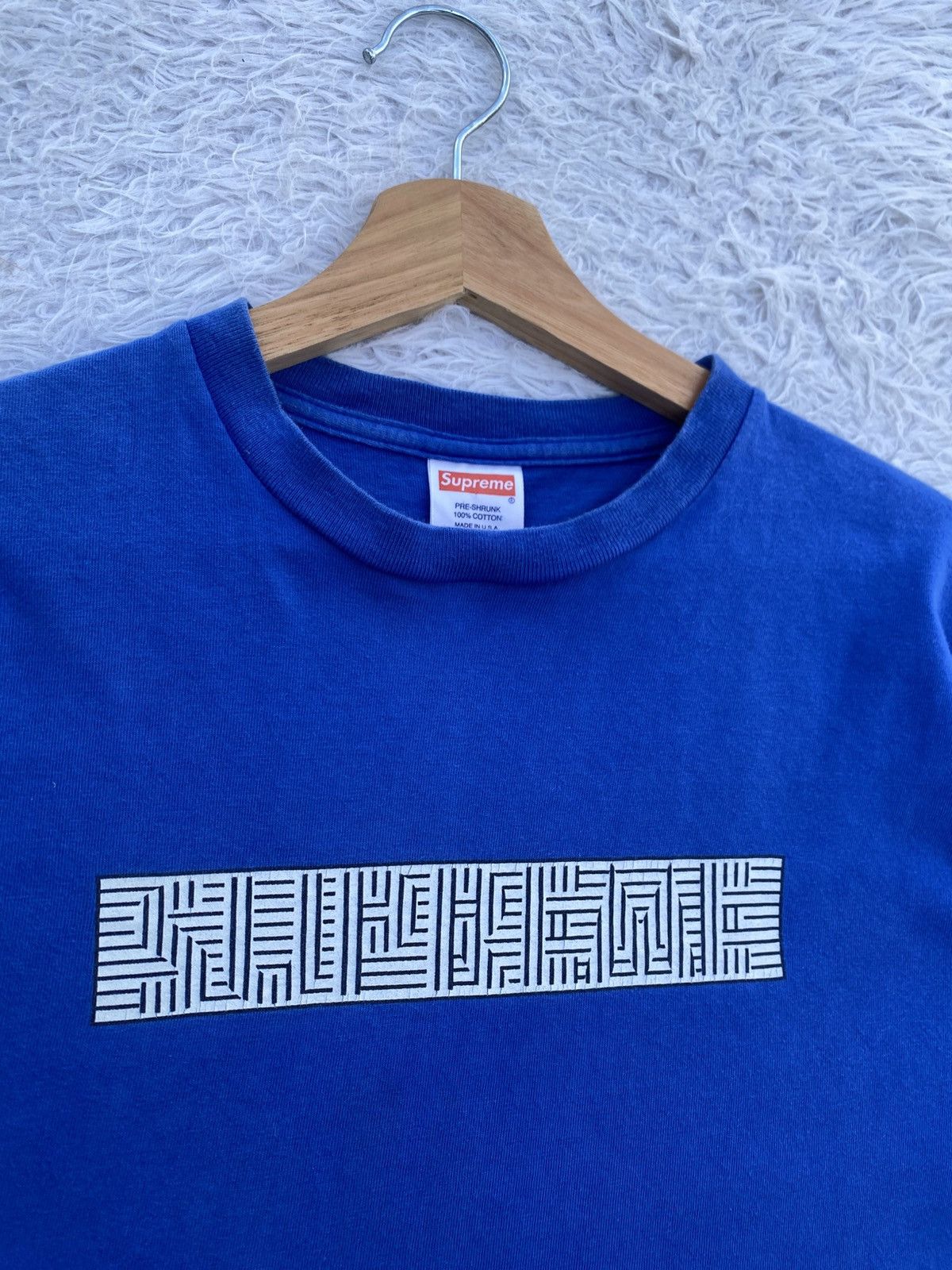 Supreme Rare 2011 Supreme Optical illusion Boxlogo Tshirt Size US M / EU 48-50 / 2 - 5 Thumbnail