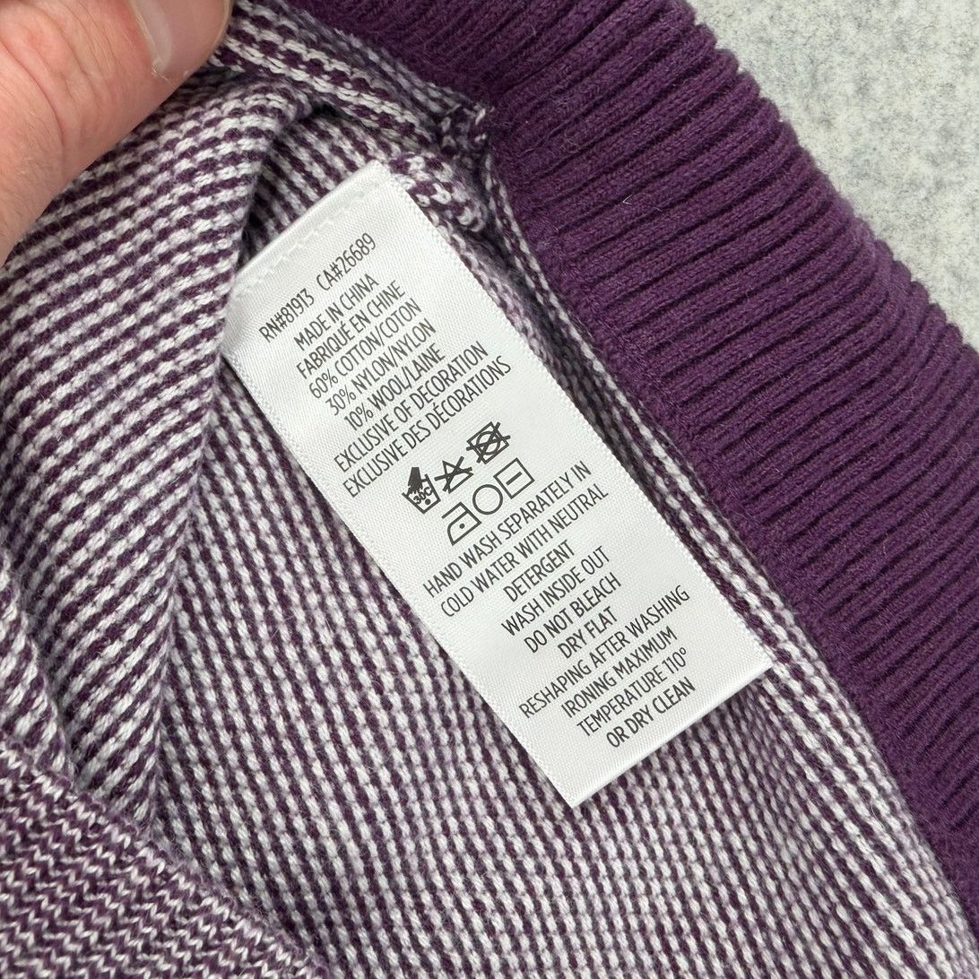 Robert Graham NWT Robert Graham Shane Purple Quarter Zip Knit Sweater Size US XL / EU 56 / 4 - 11 Thumbnail