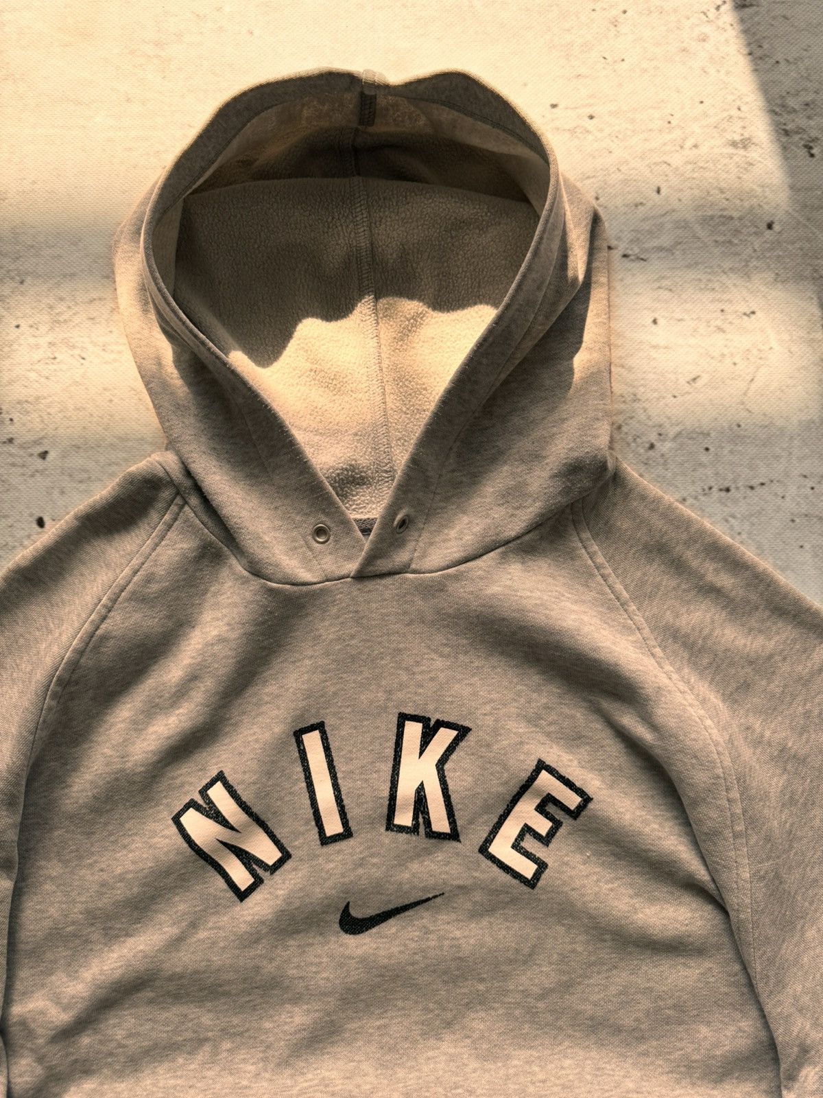 Nike × Vintage NIKE VINTAGE CENTER LOGO OVERSIZE BOXY HOODIE Size US XL / EU 56 / 4 - 4 Thumbnail