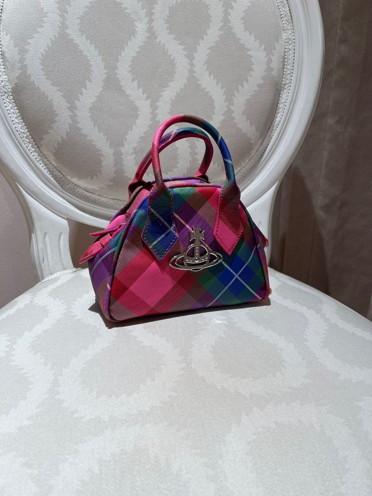 Vivienne Westwood o1f1d3z0825 Size: OS / Mini Yasmine Bag in Candy Tartan Size ONE SIZE - 1 Preview