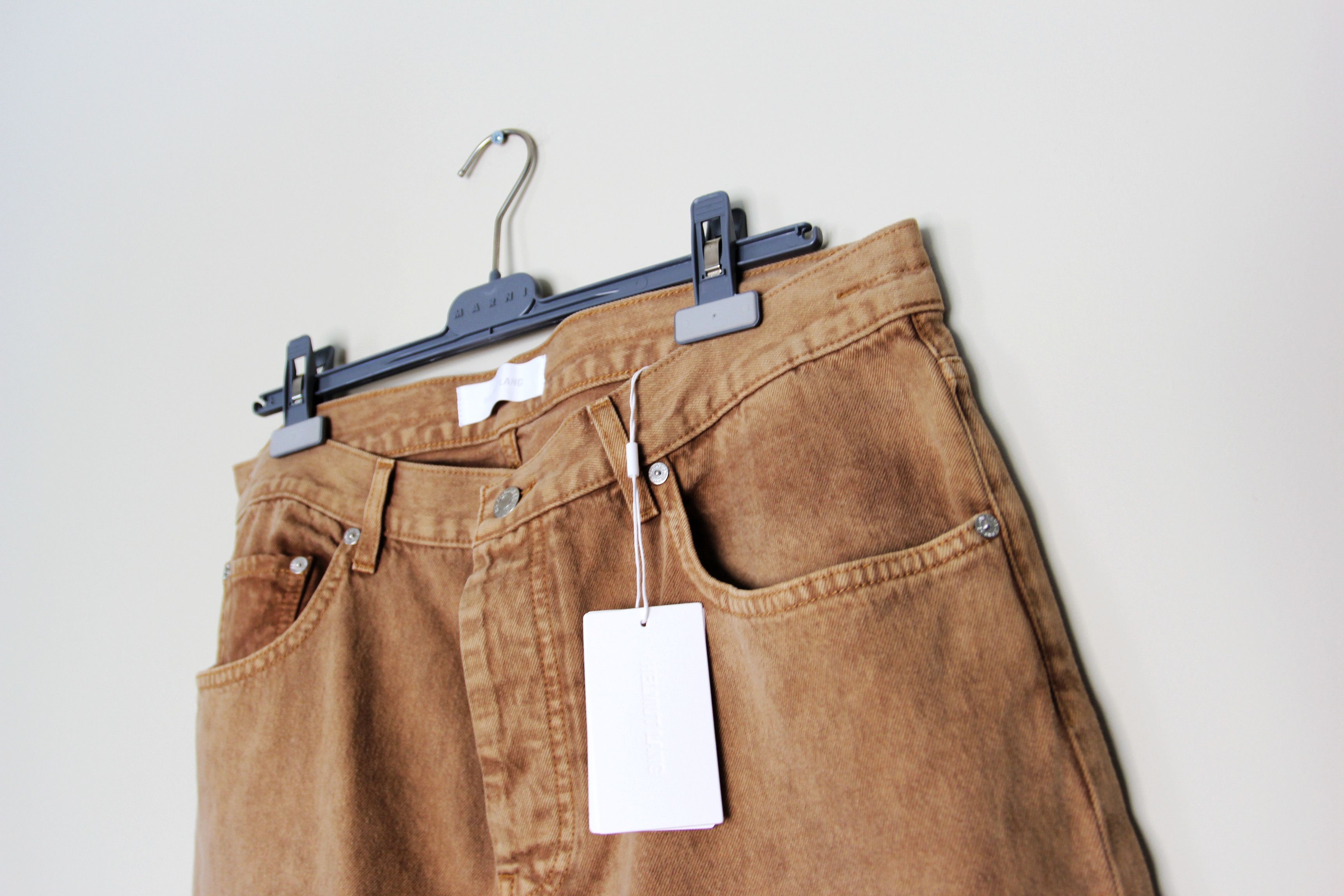 Helmut Lang BNWT AW23 HELMUT LANG BROWN 98 CLASSIC CUT JEANS 36 Size US 36 / EU 52 - 4 Thumbnail