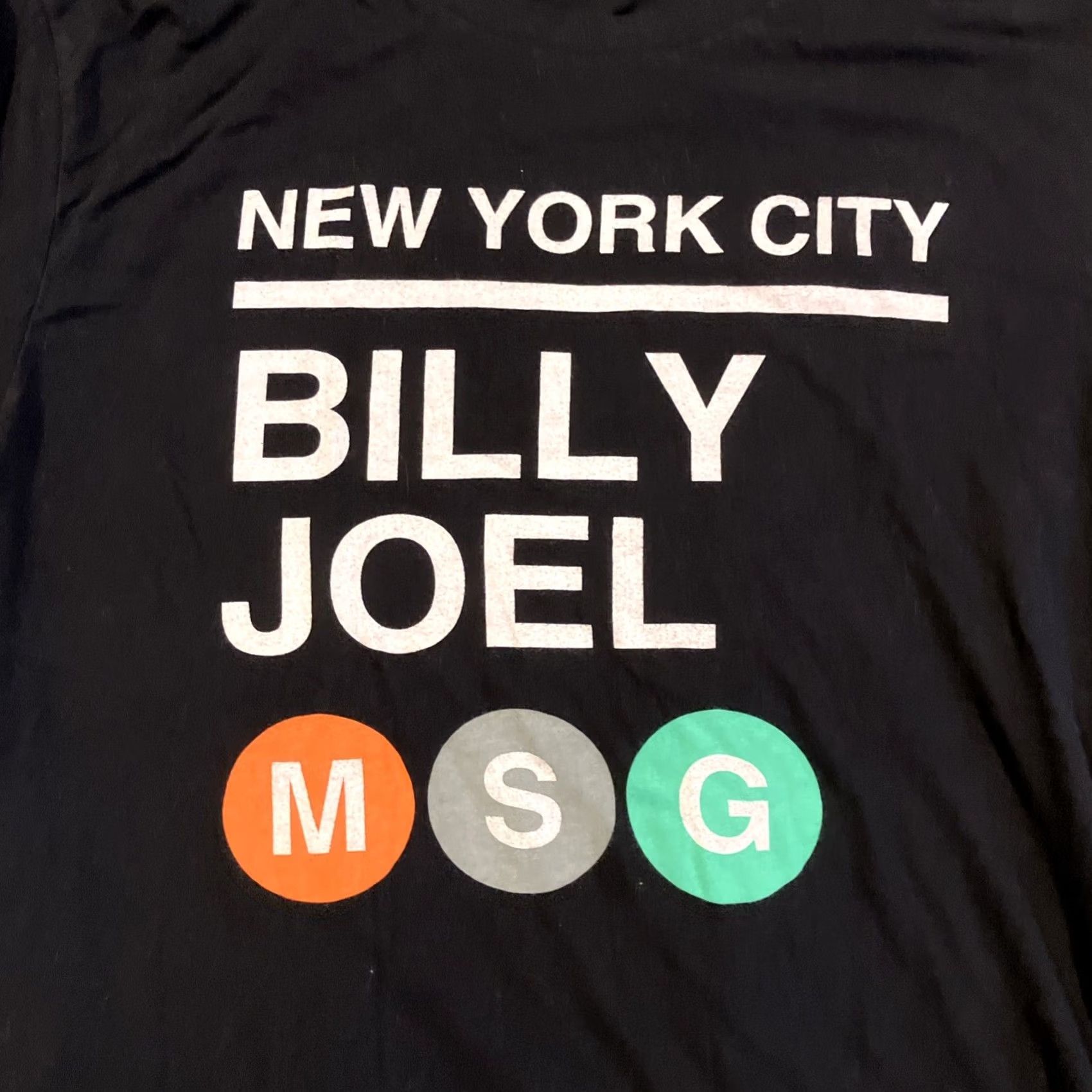 Vintage BILLY JOEL MSG Madison Square Garden Subway T Shirt Men's Large AWESOME Size US L / EU 52-54 / 3 - 2 Thumbnail