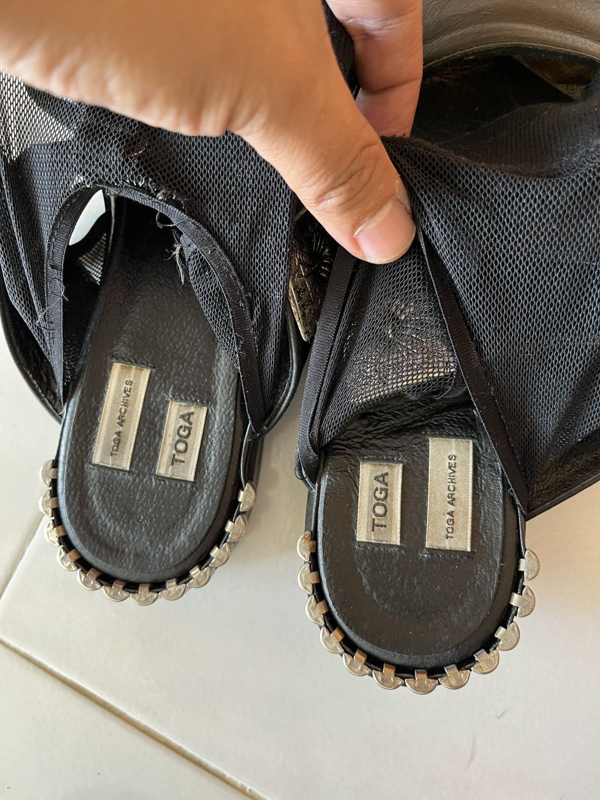 Toga Toga Achives Metal Sandal Size US 7 / IT 37 - 4 Thumbnail