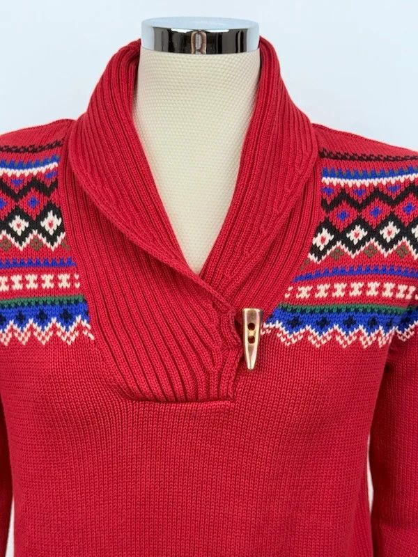 Lauren Ralph Lauren Maglione Ralph Lauren Rosso Donna Taglia M Size M / US 6-8 / IT 42-44 - 5 Thumbnail