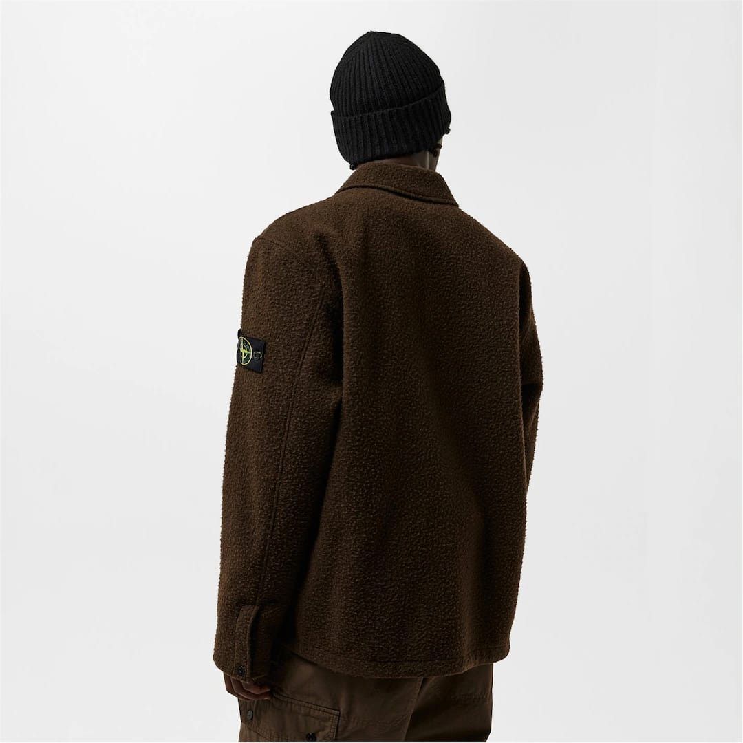 Stone Island o1g2r1mq0526 Wool Overshirt in Olive Green Size US L / EU 52-54 / 3 - 4 Thumbnail