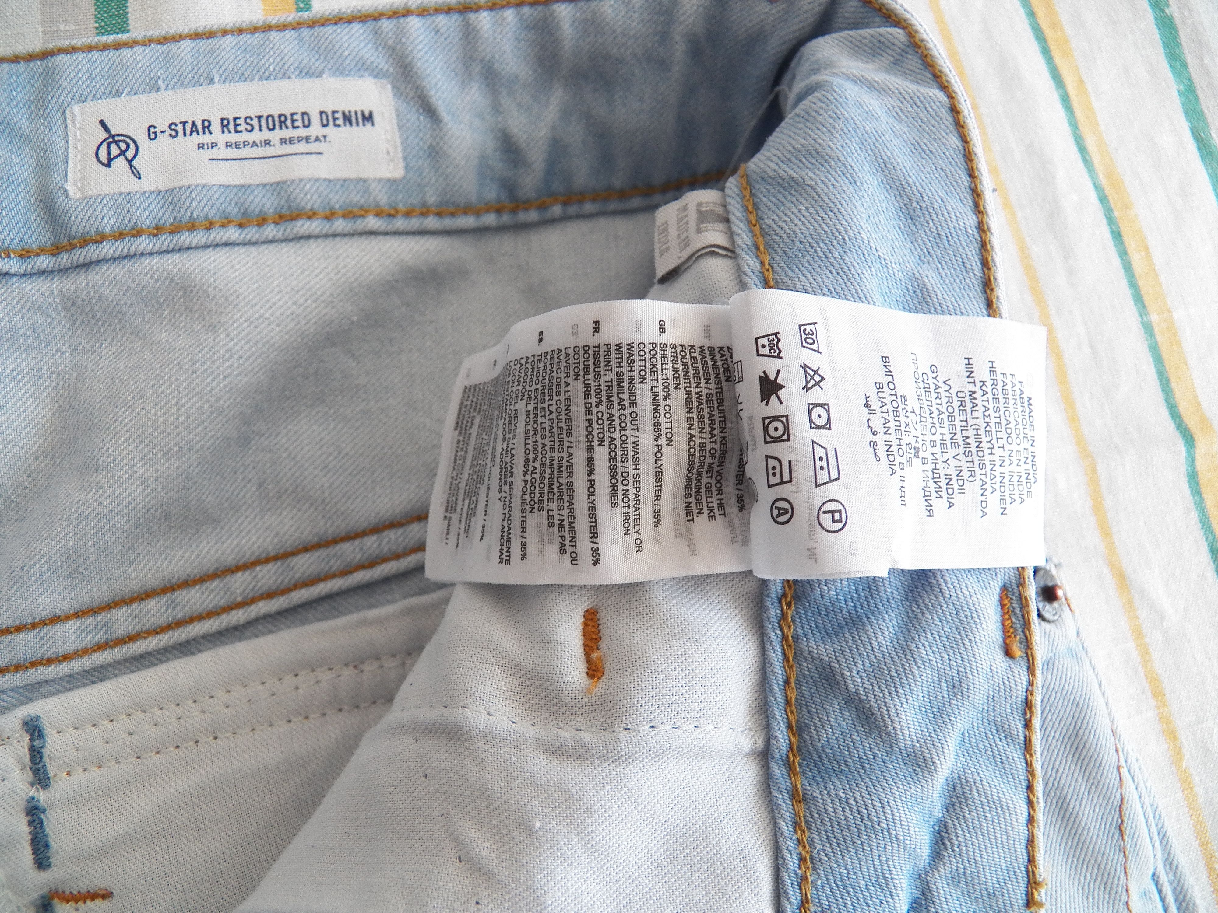 G-Star G-Star RAW Arc Zip 3D Slim Jeans W28 L30 Lt Aged Restore Size US 28 / EU 44 - 6 Thumbnail