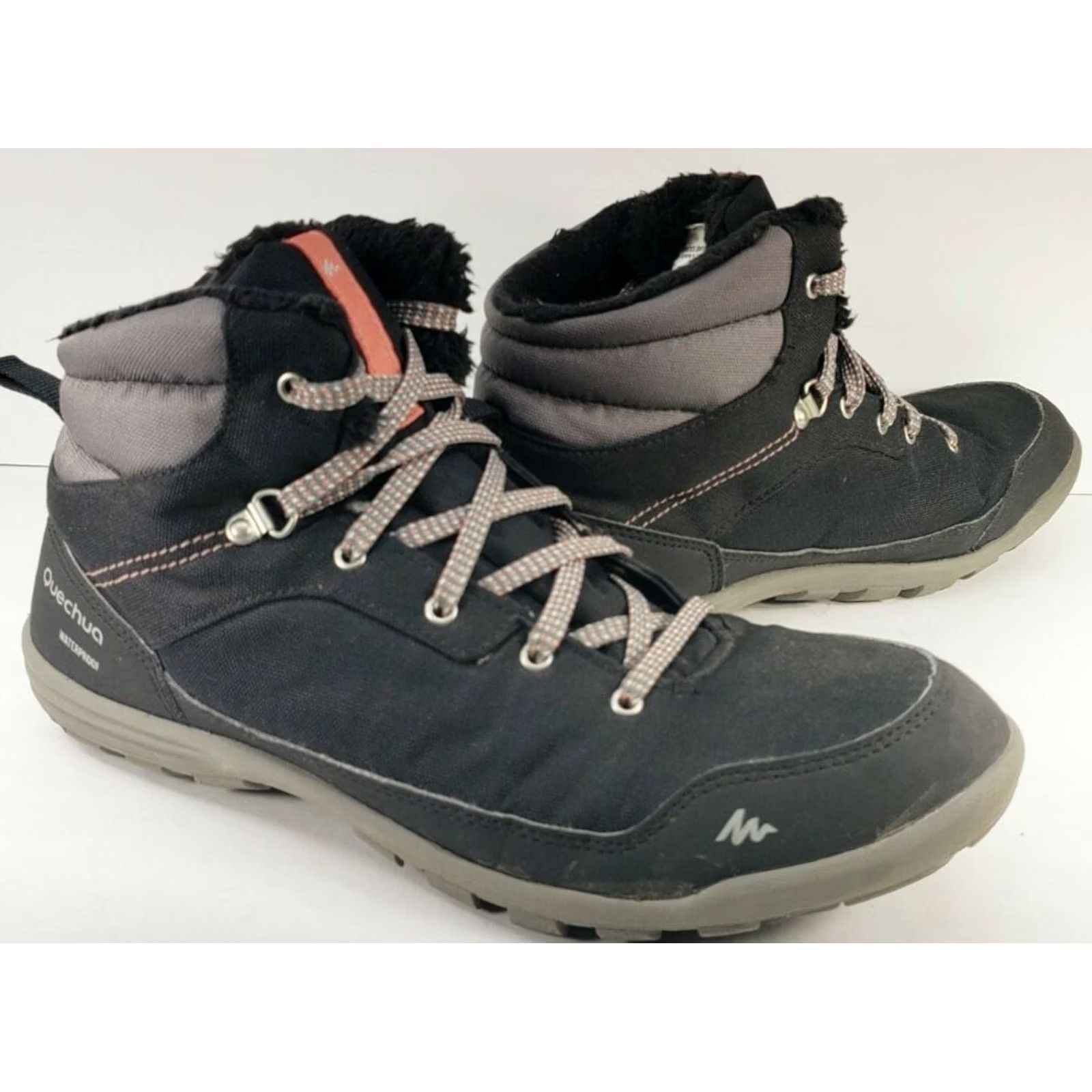 Vintage Quechua Decathlon Women's Size 9.5 Black Mid Top Walking Hiking Shoes Size L / US 10 / IT 46 - 2 Thumbnail