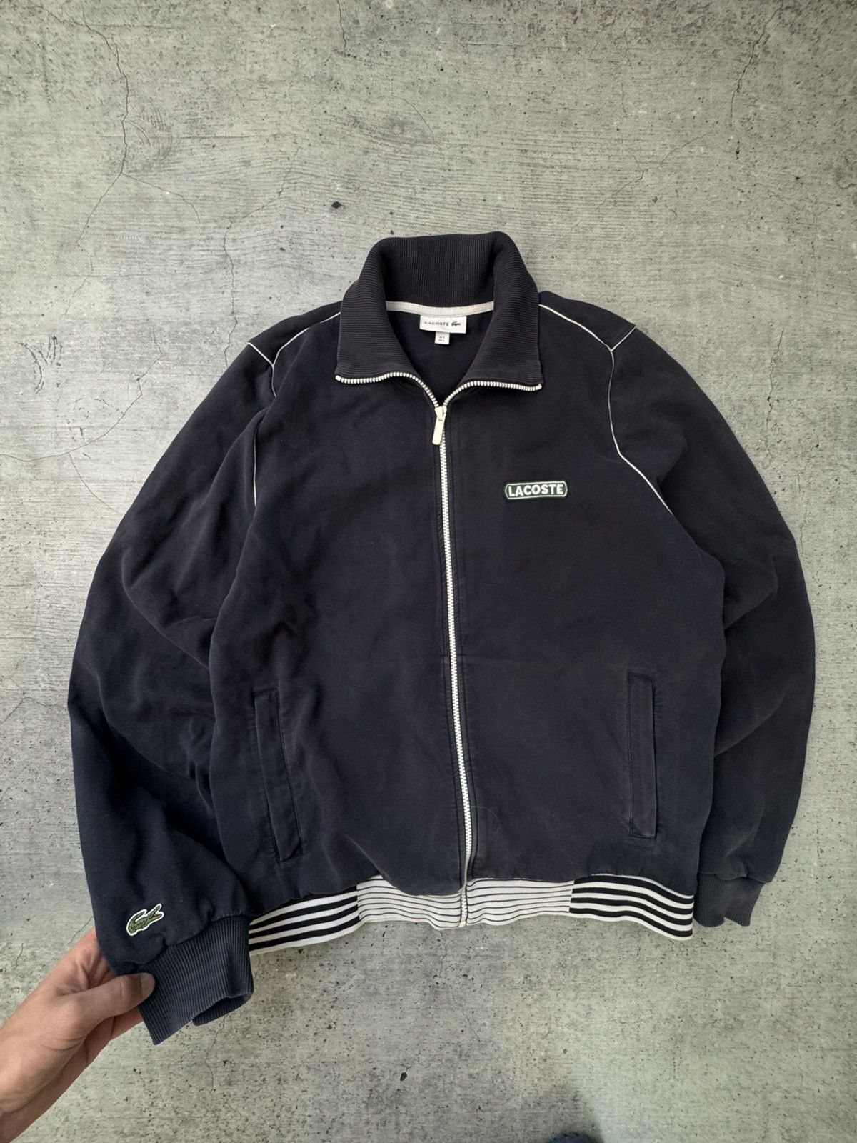 Lacoste 🐊 RARE Vintage Lacoste Zip Active Olimpian Sweatshirt Y2K Size US L / EU 52-54 / 3 - 2 Thumbnail