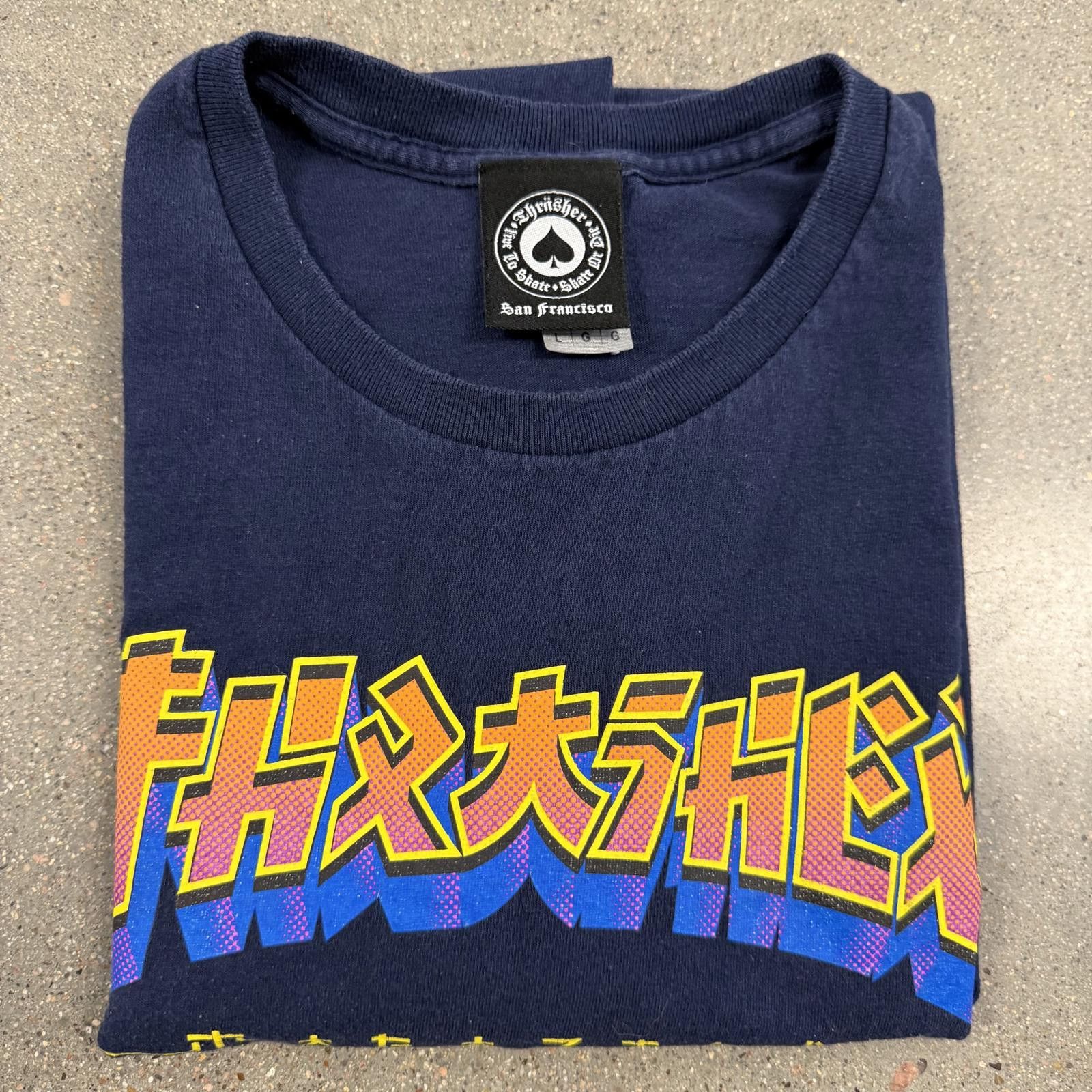 Thrasher Official Thrasher Magazine Japanese Style Logo Tee L Rare Size US L / EU 52-54 / 3 - 8 Thumbnail