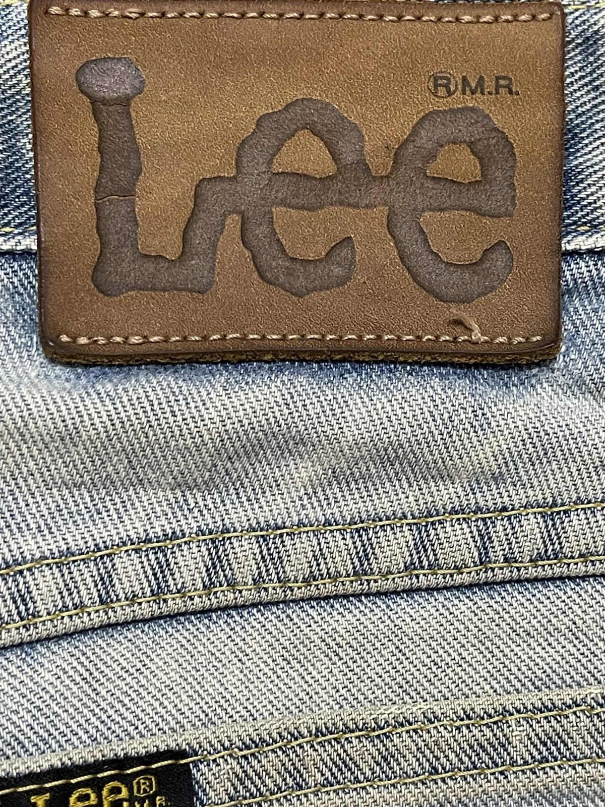 Lee Vintage 90s Lee Faded Wash Distressed Style Loose Jeans Size US 30 / EU 46 - 9 Thumbnail