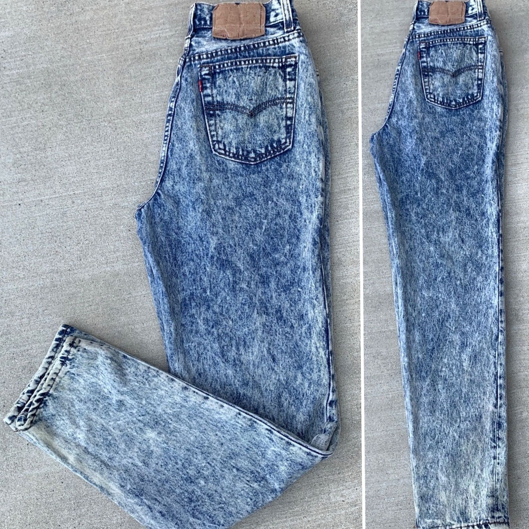 Levi's VINTAGE Levi's 501 Jeans Denim 80s 90s High Waist Tapered Leg Womens Juniors 28in Inseam 31.5in Blue Cotton Button Fly Size 32" / US 10 / IT 46 - 5 Thumbnail
