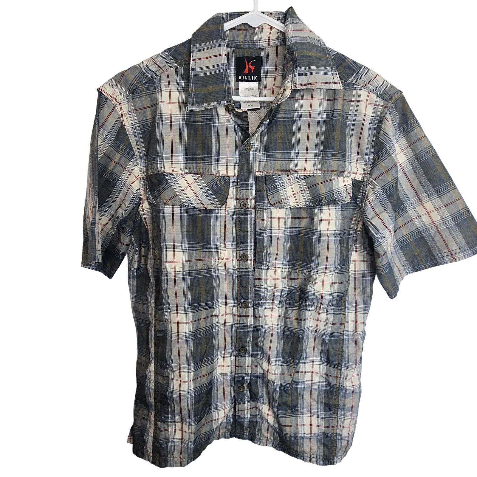 Killion Killik Men Plaid Vented Fishing Shirt M Gorp Outdoor Utility Size US M / EU 48-50 / 2 - 1 Thumbnail