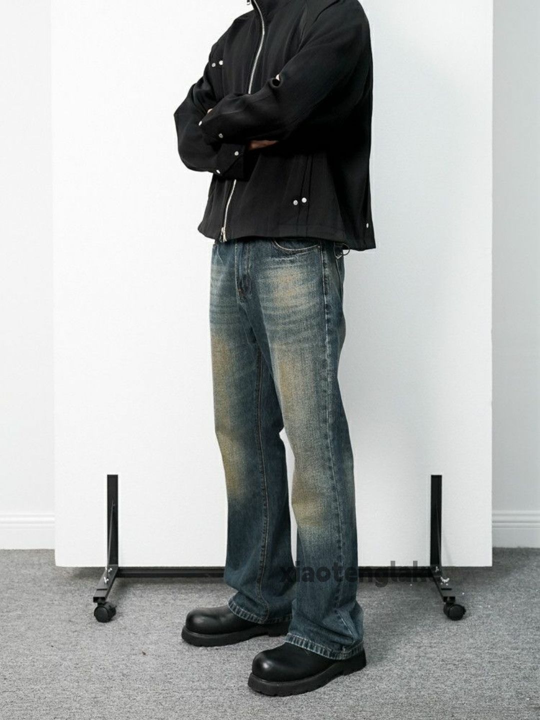Jean × Vintage washed faded cleanfit yuppie y2k bootcut flared jeans Size US 32 / EU 48 - 5 Thumbnail