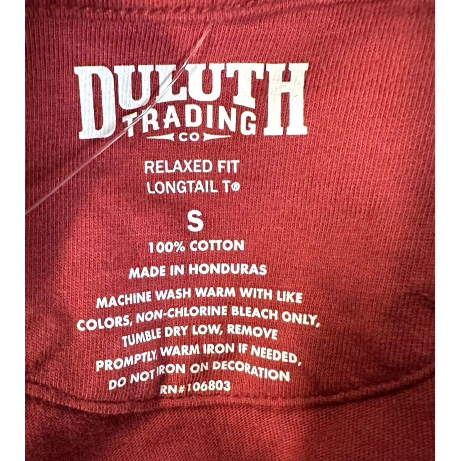 Duluth Trading Company Duluth Trading Co Shirt Mens Small Red Graphic Print T-Shirt Relaxed Fit Tee NEW Size US S / EU 44-46 / 1 - 4 Thumbnail