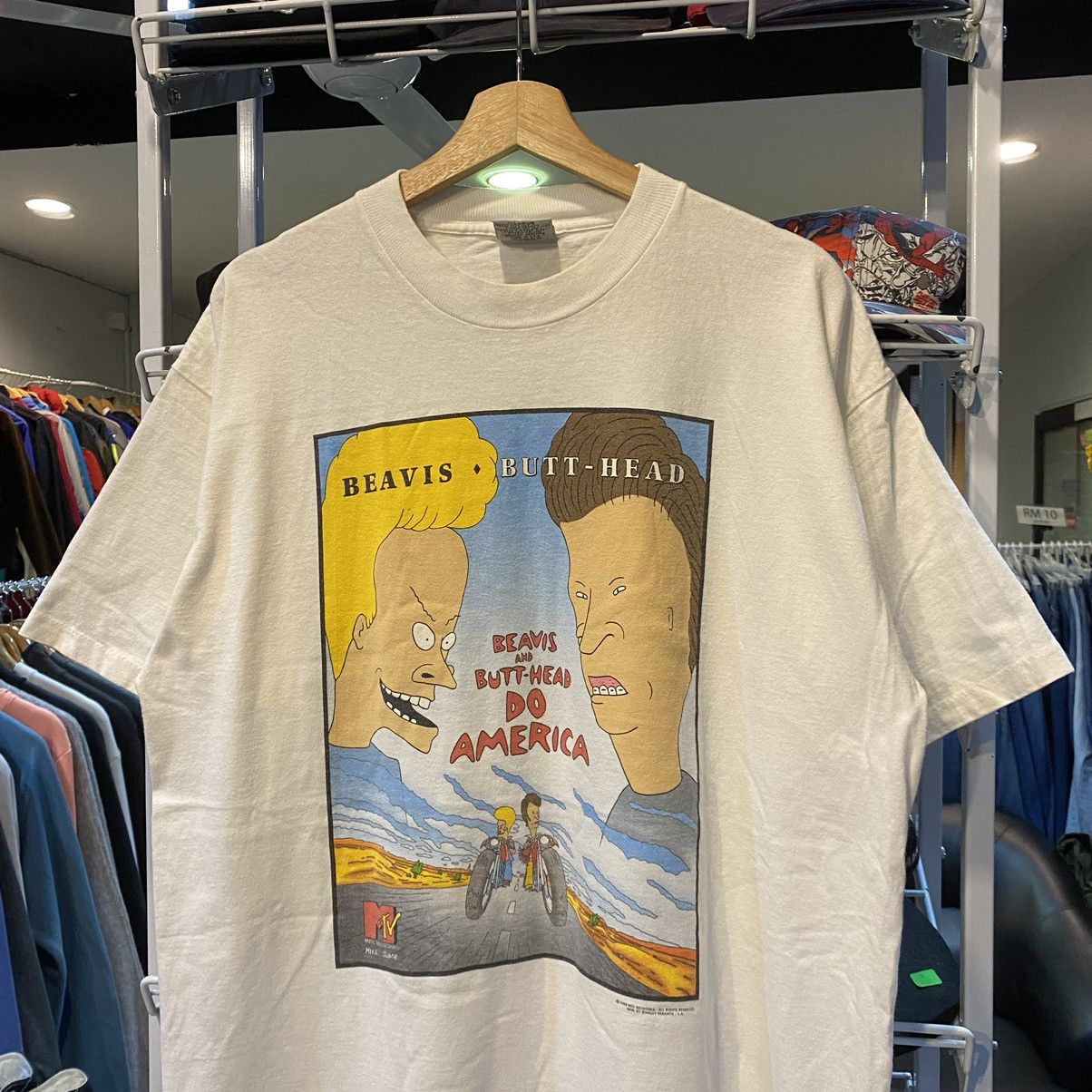 Mtv Vintage Beavis and Butthead Do America Tee MTV 1996 White Size US XL / EU 56 / 4 - 3 Thumbnail