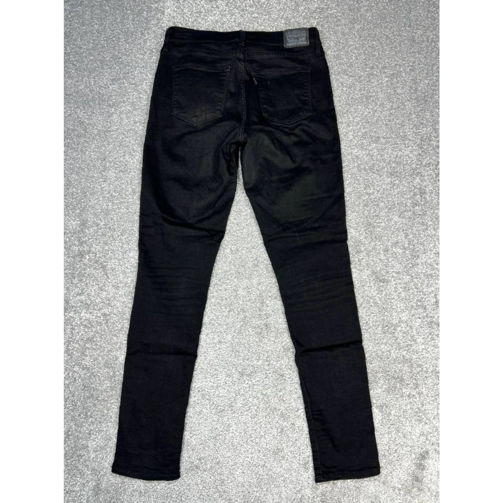 Levi's Levis 721 High Rise Skinny Jeans Womens 31 Black Denim Cotton Stretch 30x31 Vintage No Size 24" / US 00 / IT 34 - 2 Thumbnail